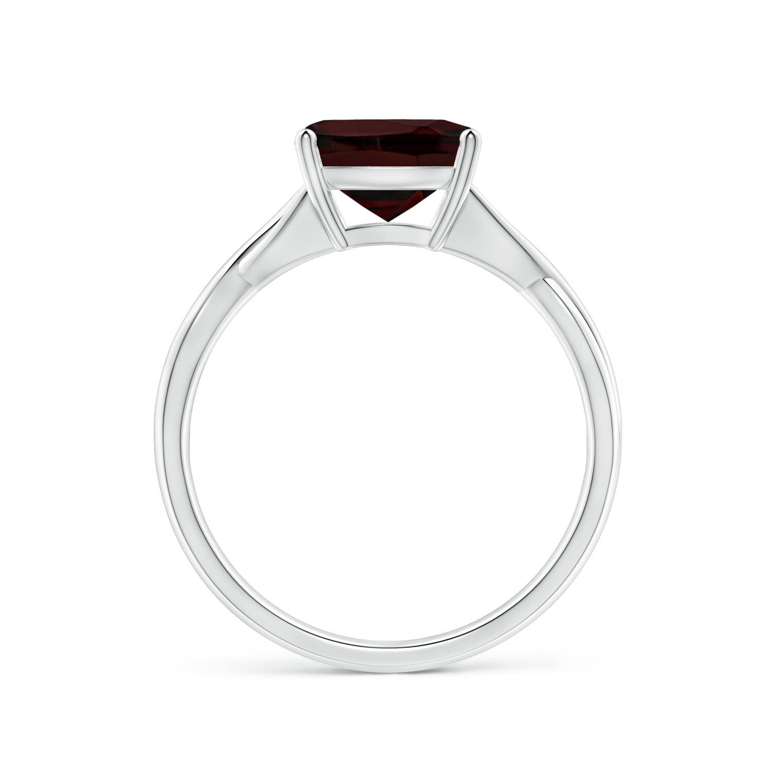 A - Garnet / 2.5 CT / 14 KT White Gold