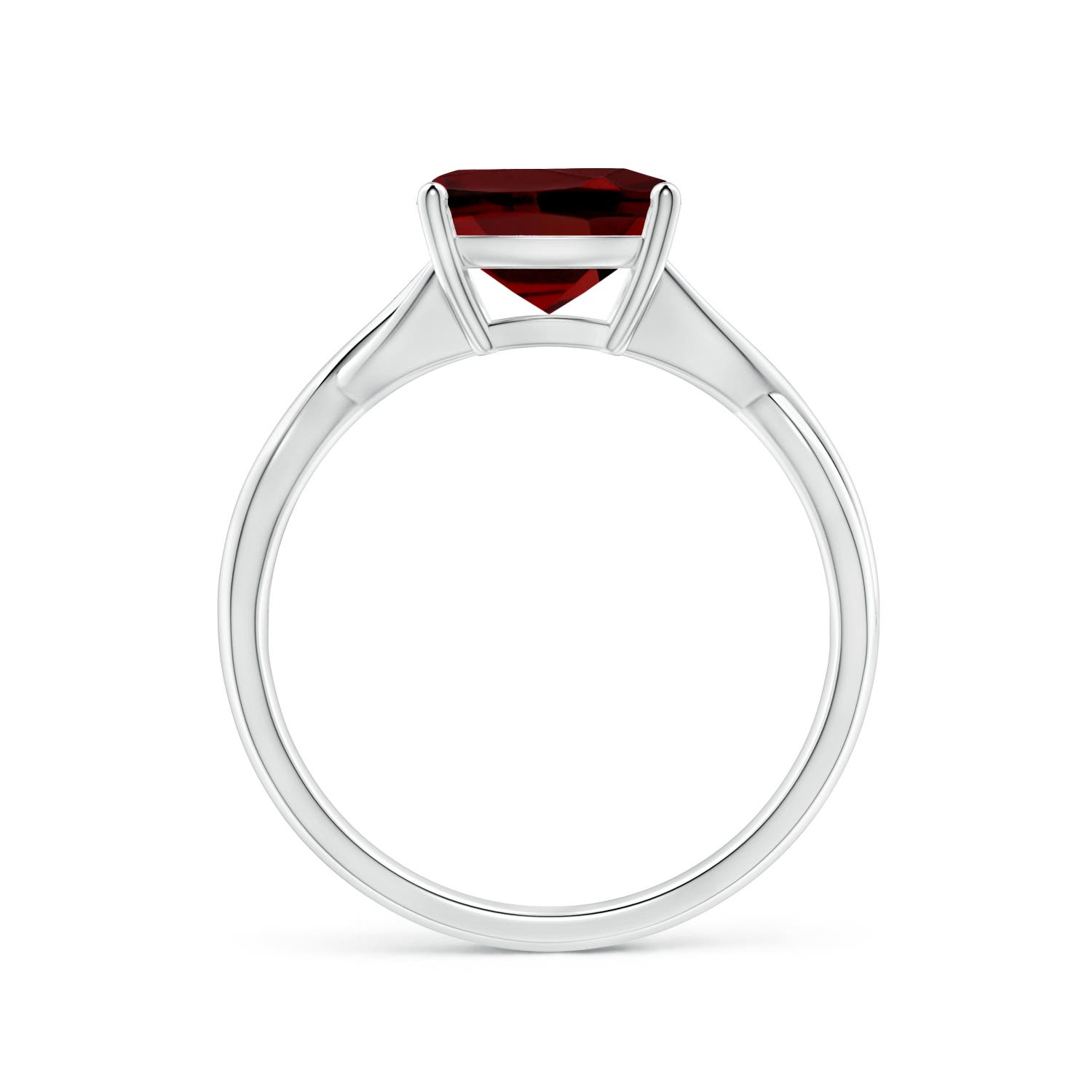 AAAA - Garnet / 2.5 CT / 14 KT White Gold