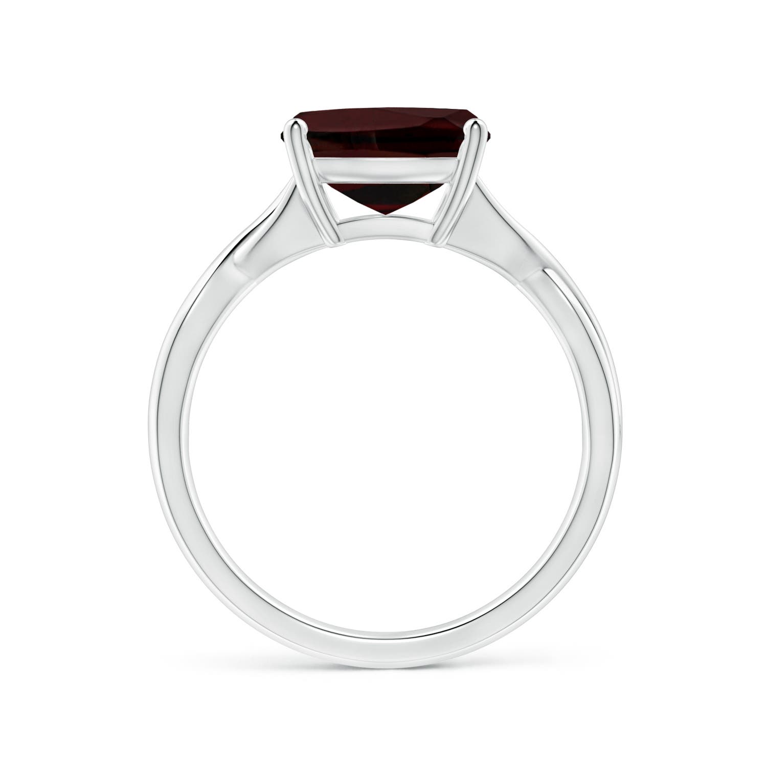 A - Garnet / 3.6 CT / 14 KT White Gold