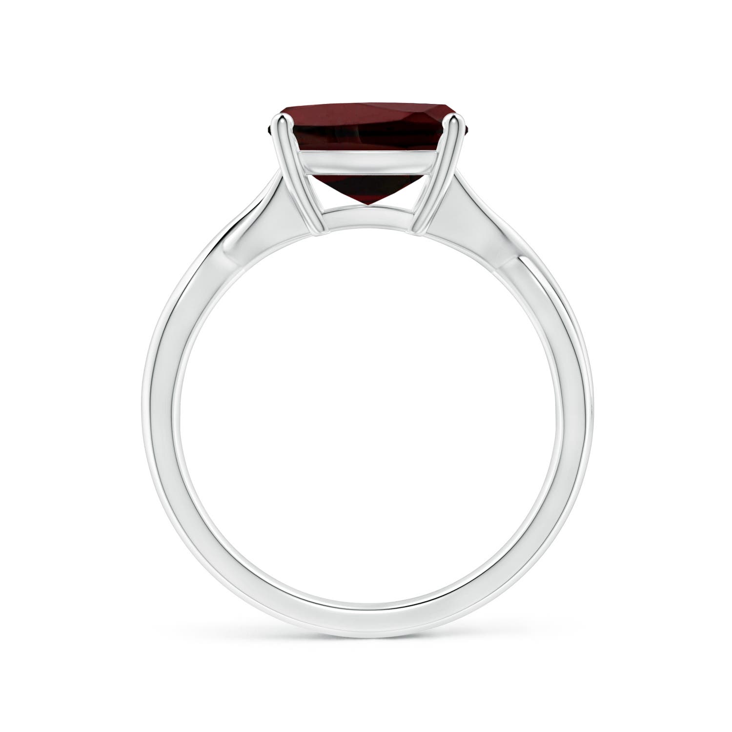 AA - Garnet / 3.6 CT / 14 KT White Gold