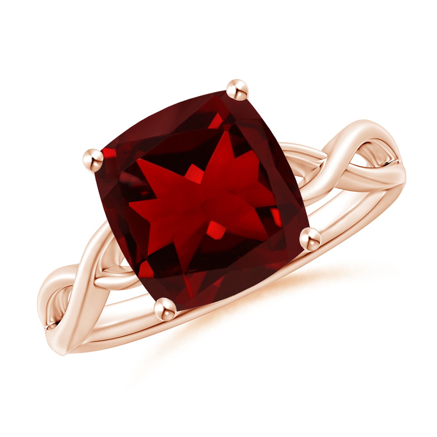 AAAA - Garnet / 3.6 CT / 14 KT Rose Gold