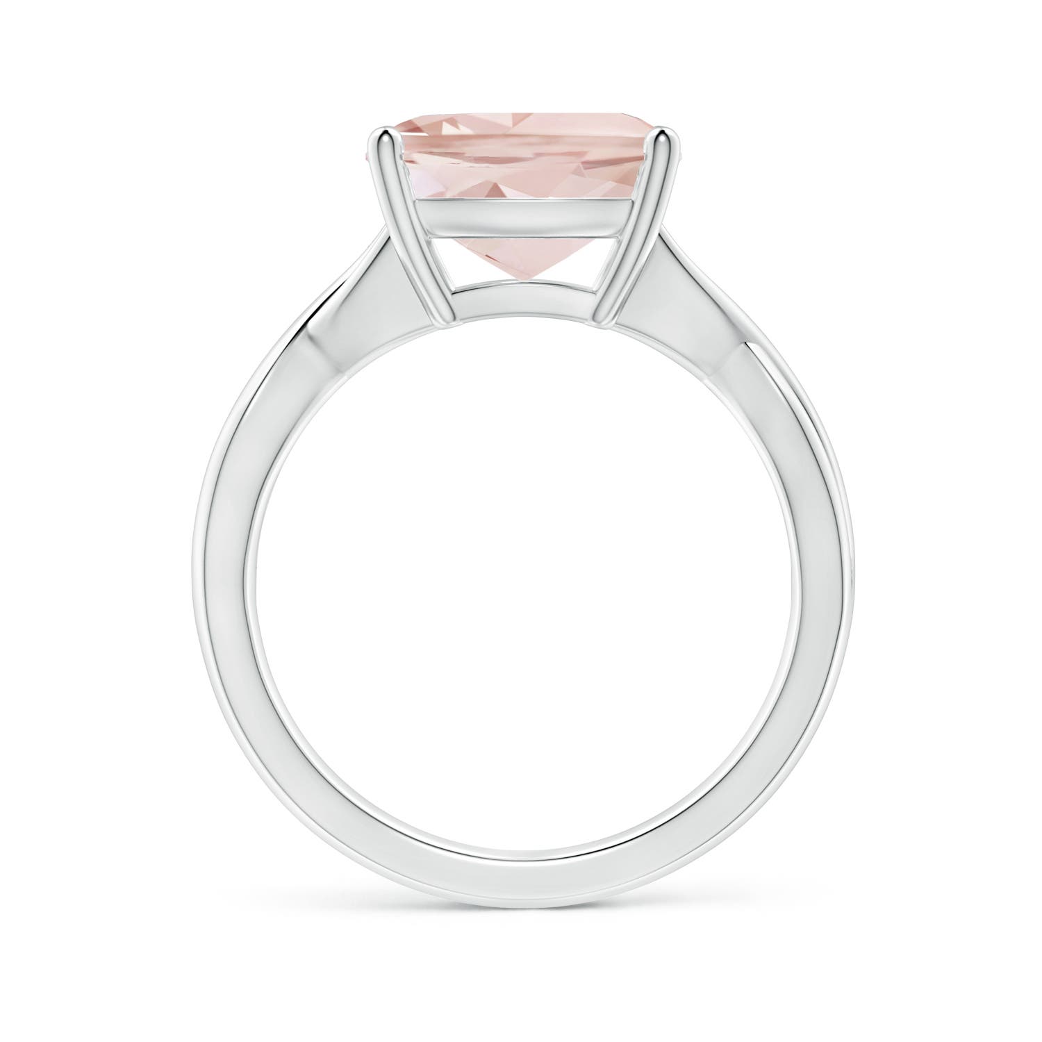 A - Morganite / 3.7 CT / 14 KT White Gold