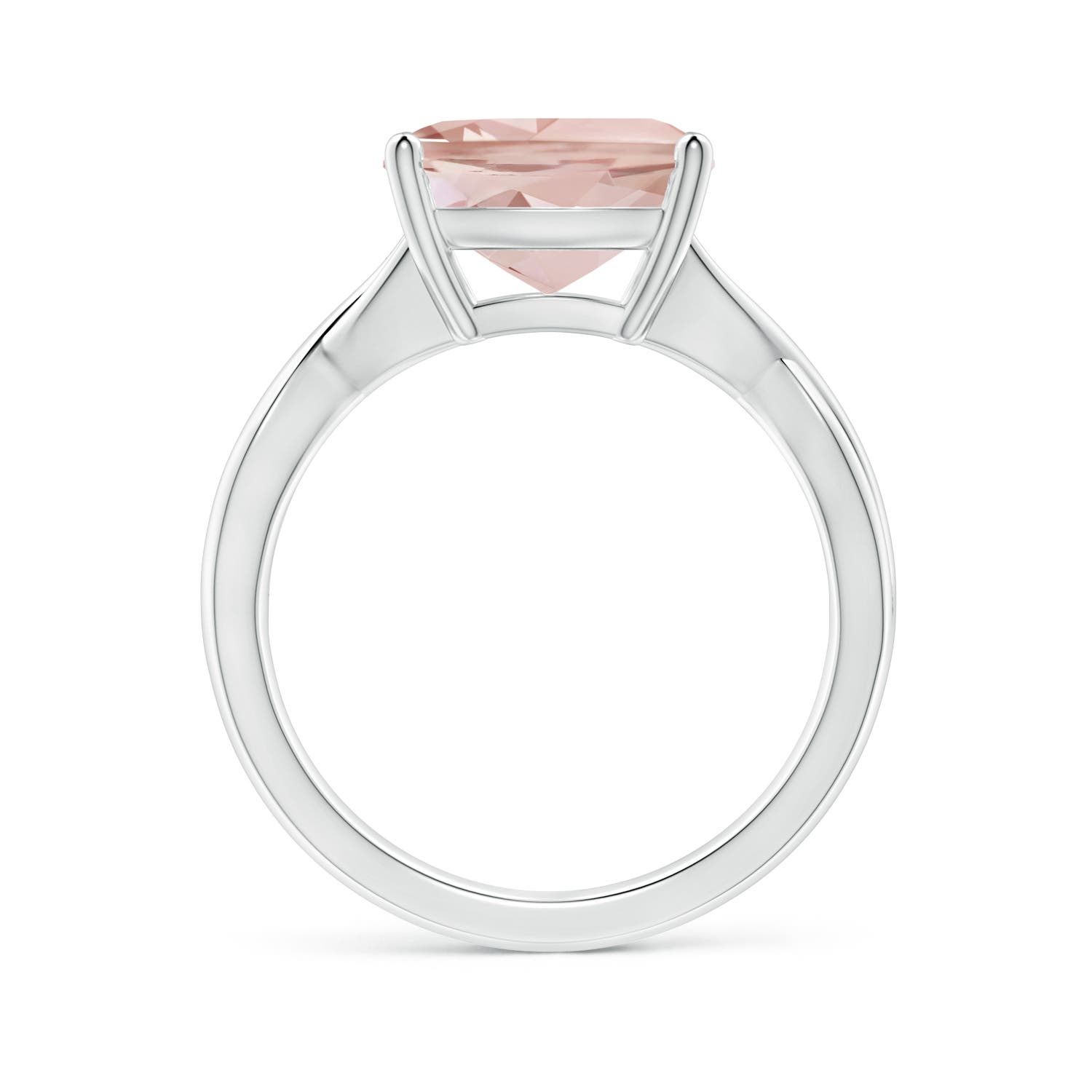 AA - Morganite / 3.7 CT / 14 KT White Gold