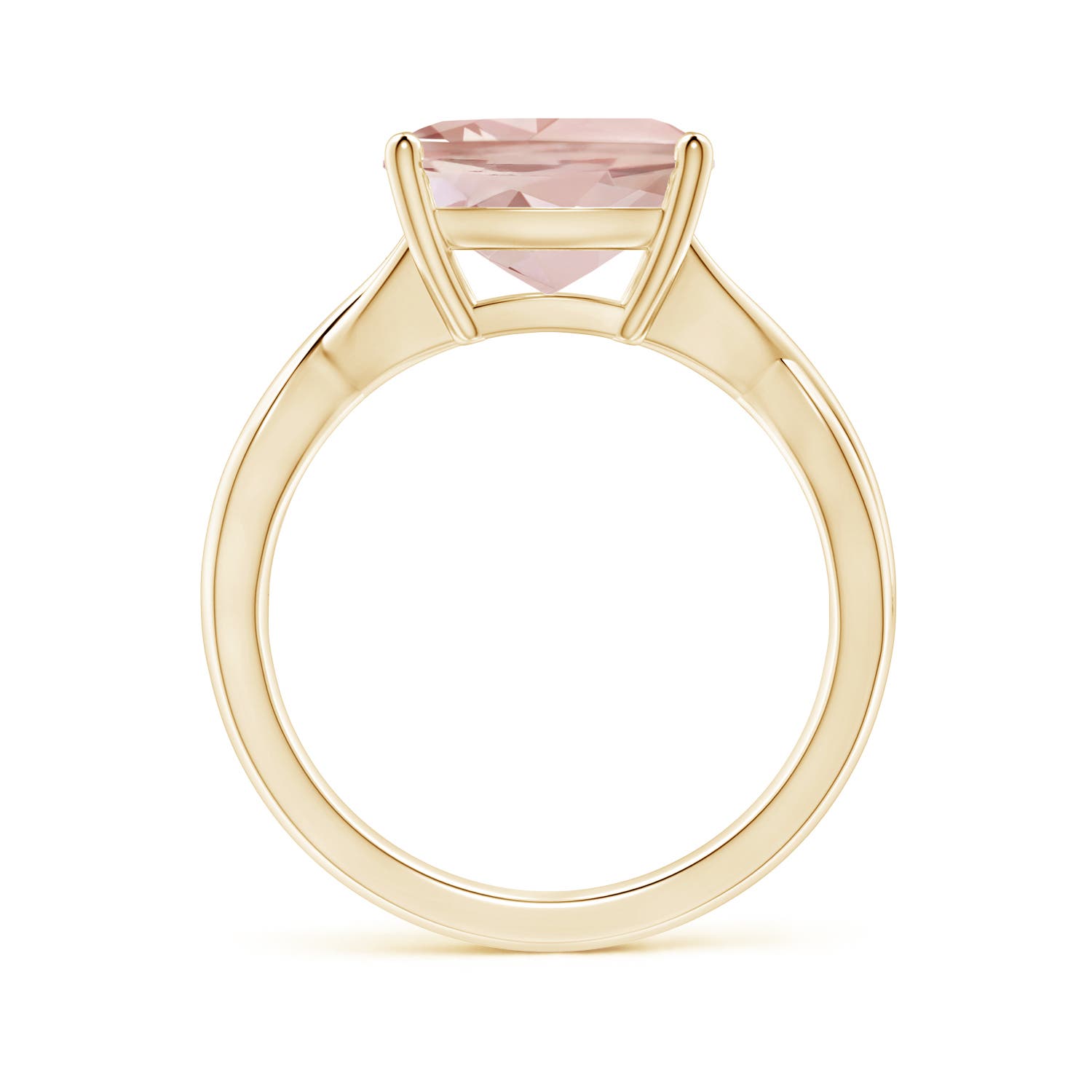 AA - Morganite / 3.7 CT / 14 KT Yellow Gold