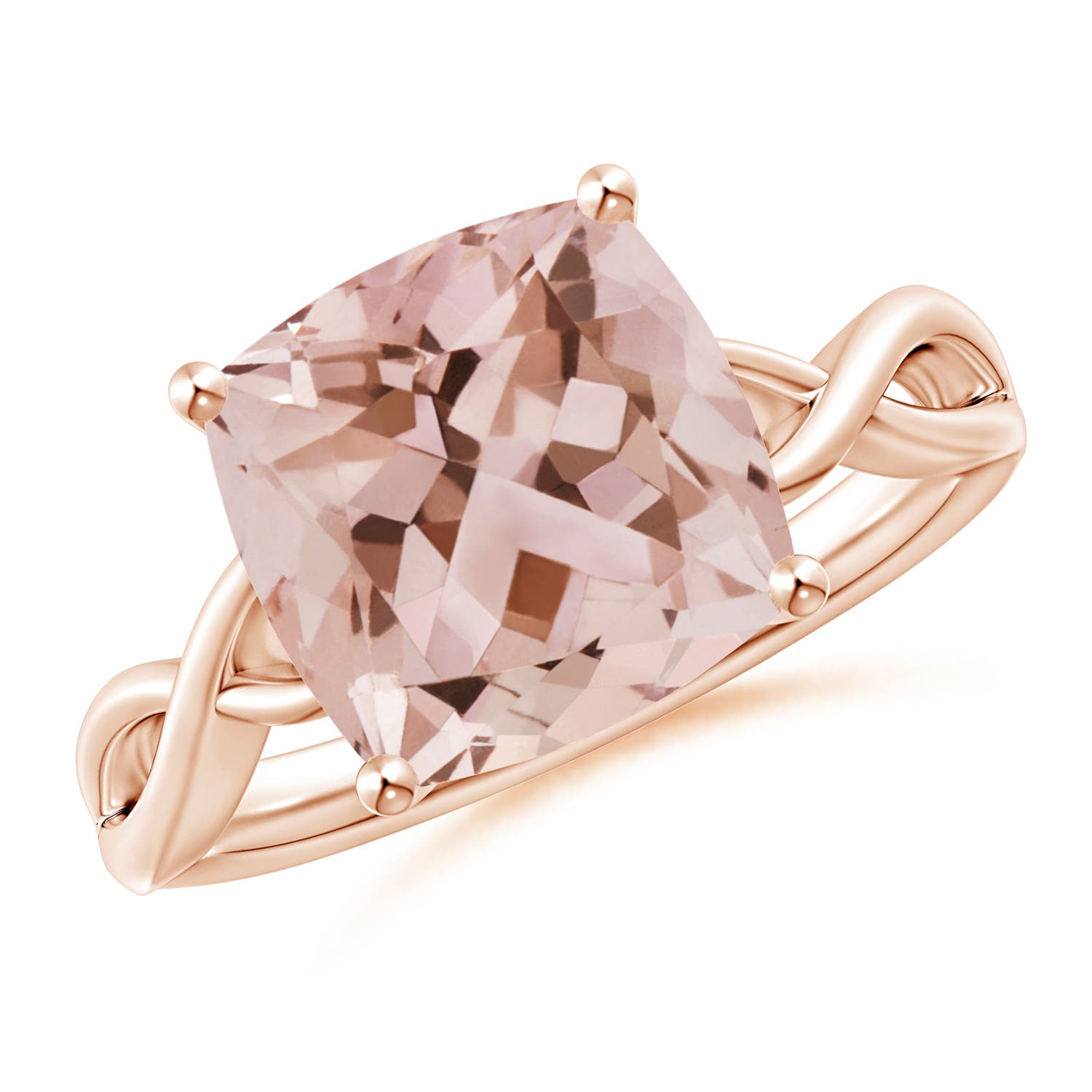 AAA - Morganite / 3.7 CT / 14 KT Rose Gold