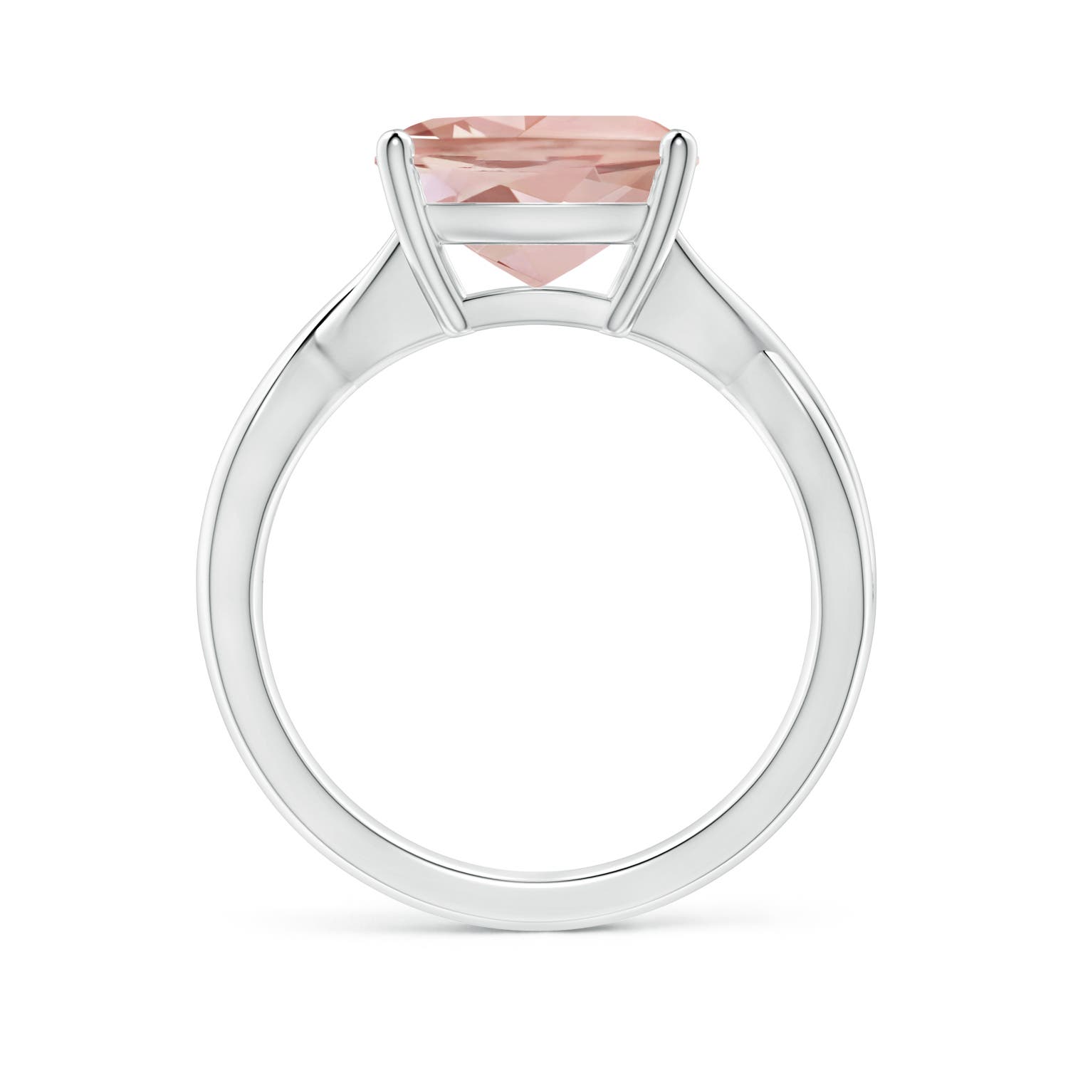 AAA - Morganite / 3.7 CT / 14 KT White Gold