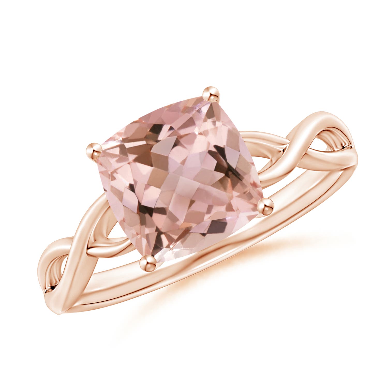 AAAA - Morganite / 1.8 CT / 14 KT Rose Gold