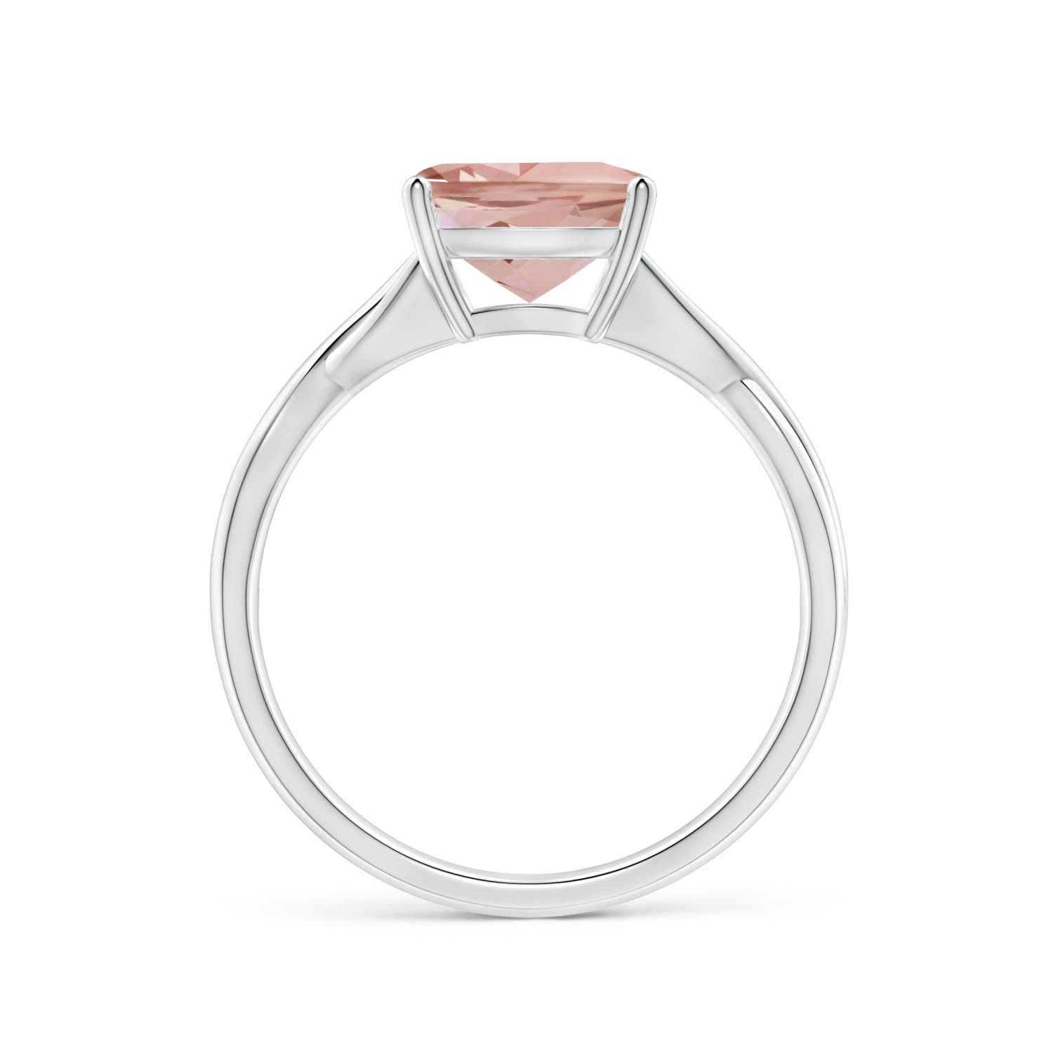 AAAA - Morganite / 1.8 CT / 14 KT White Gold