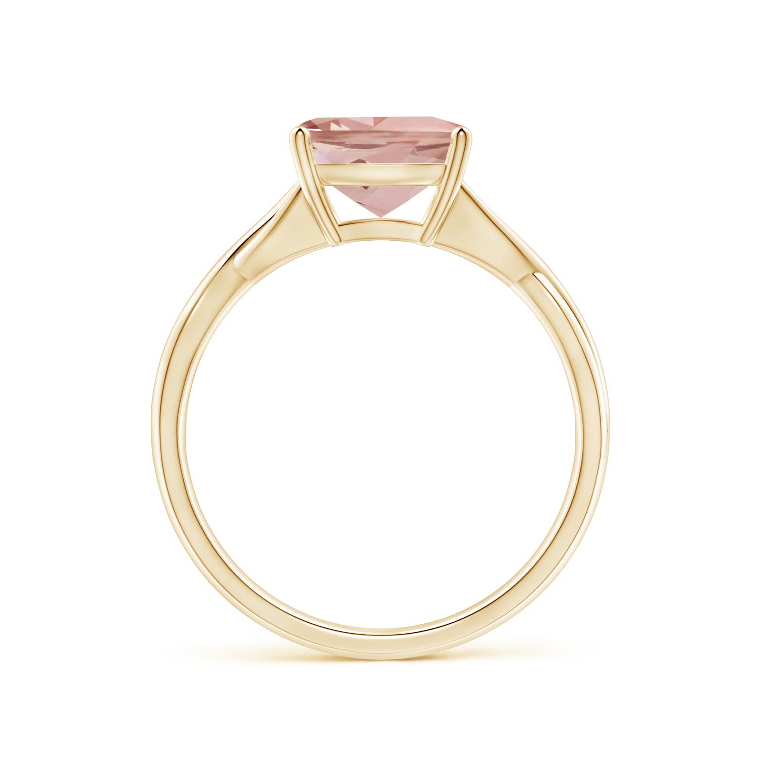 AAAA - Morganite / 1.8 CT / 14 KT Yellow Gold