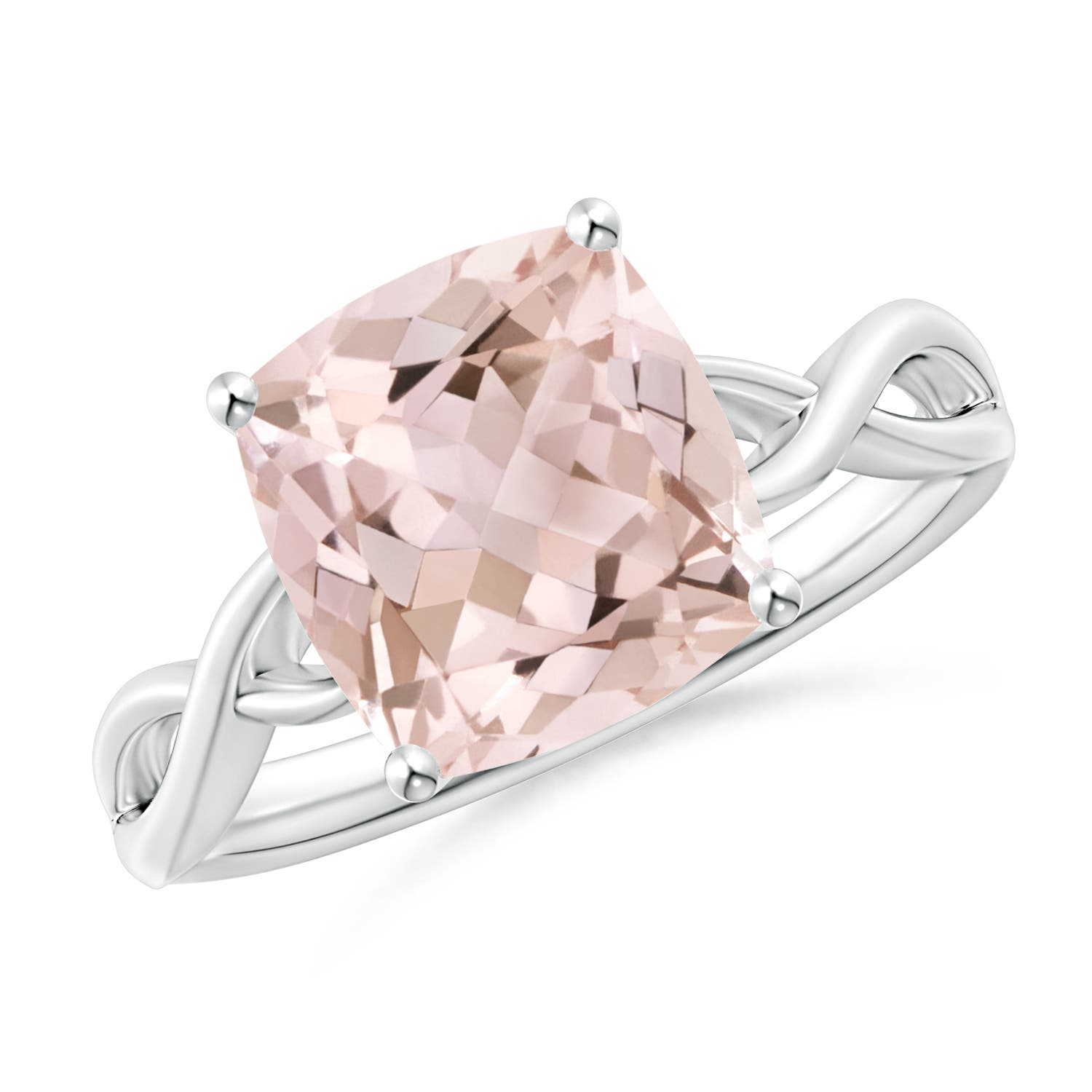 A - Morganite / 2.7 CT / 14 KT White Gold