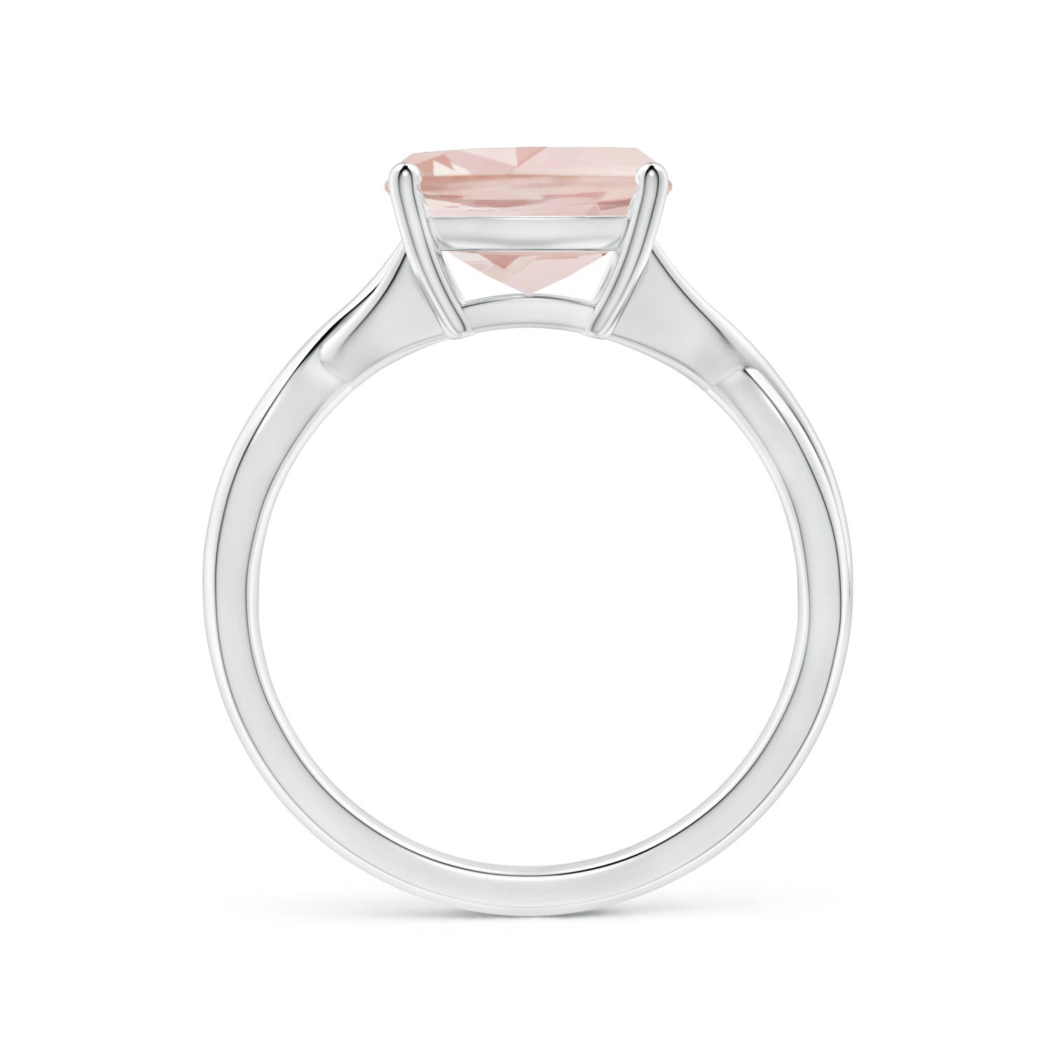 A - Morganite / 2.7 CT / 14 KT White Gold