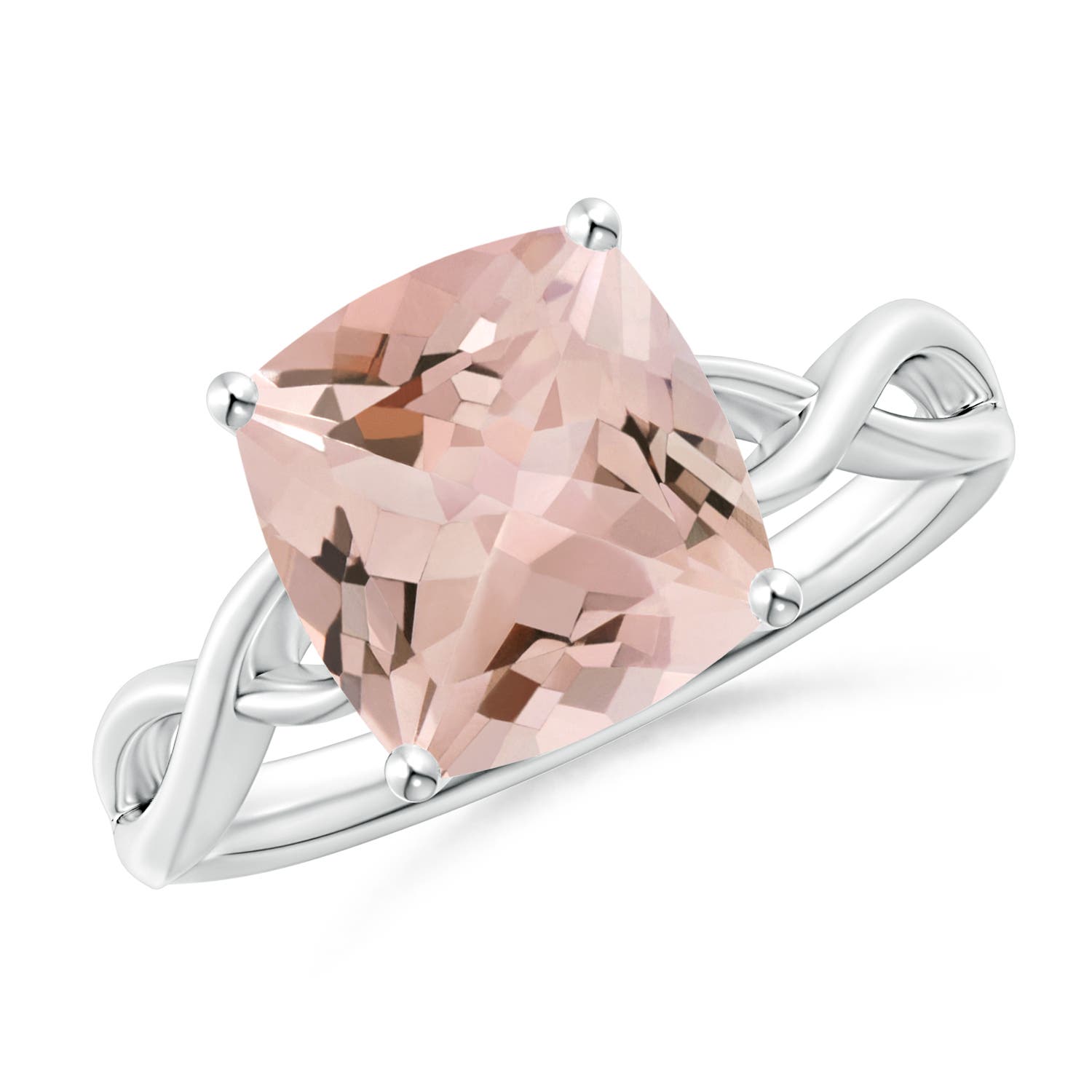 AA - Morganite / 2.7 CT / 14 KT White Gold