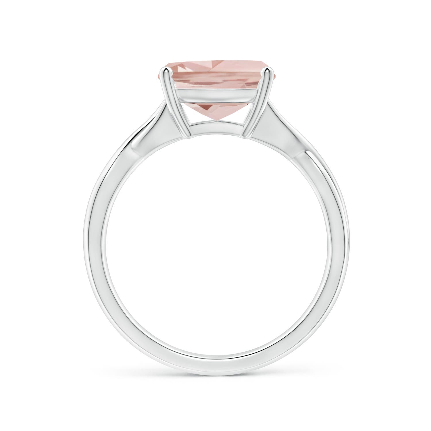 AA - Morganite / 2.7 CT / 14 KT White Gold