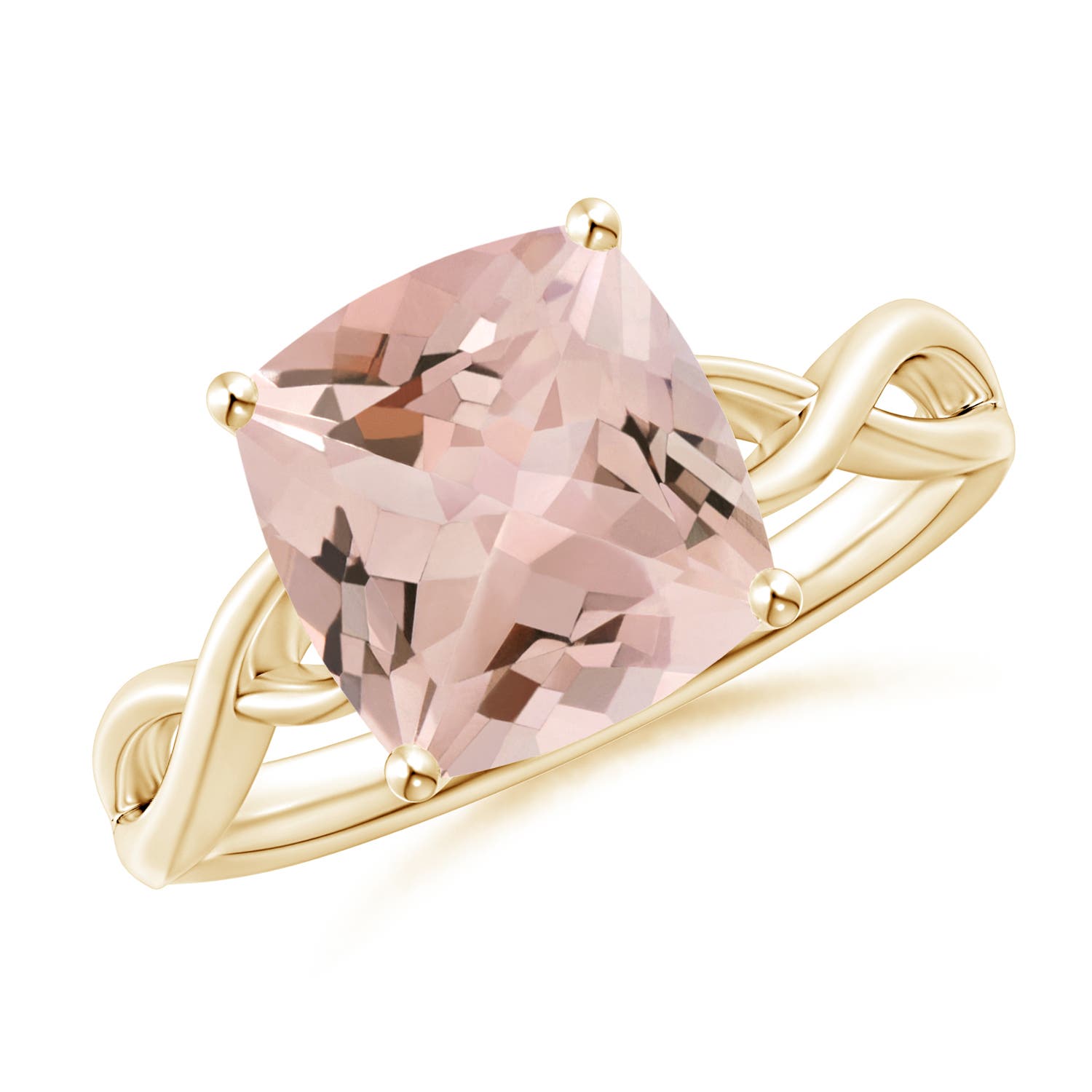 AA - Morganite / 2.7 CT / 14 KT Yellow Gold