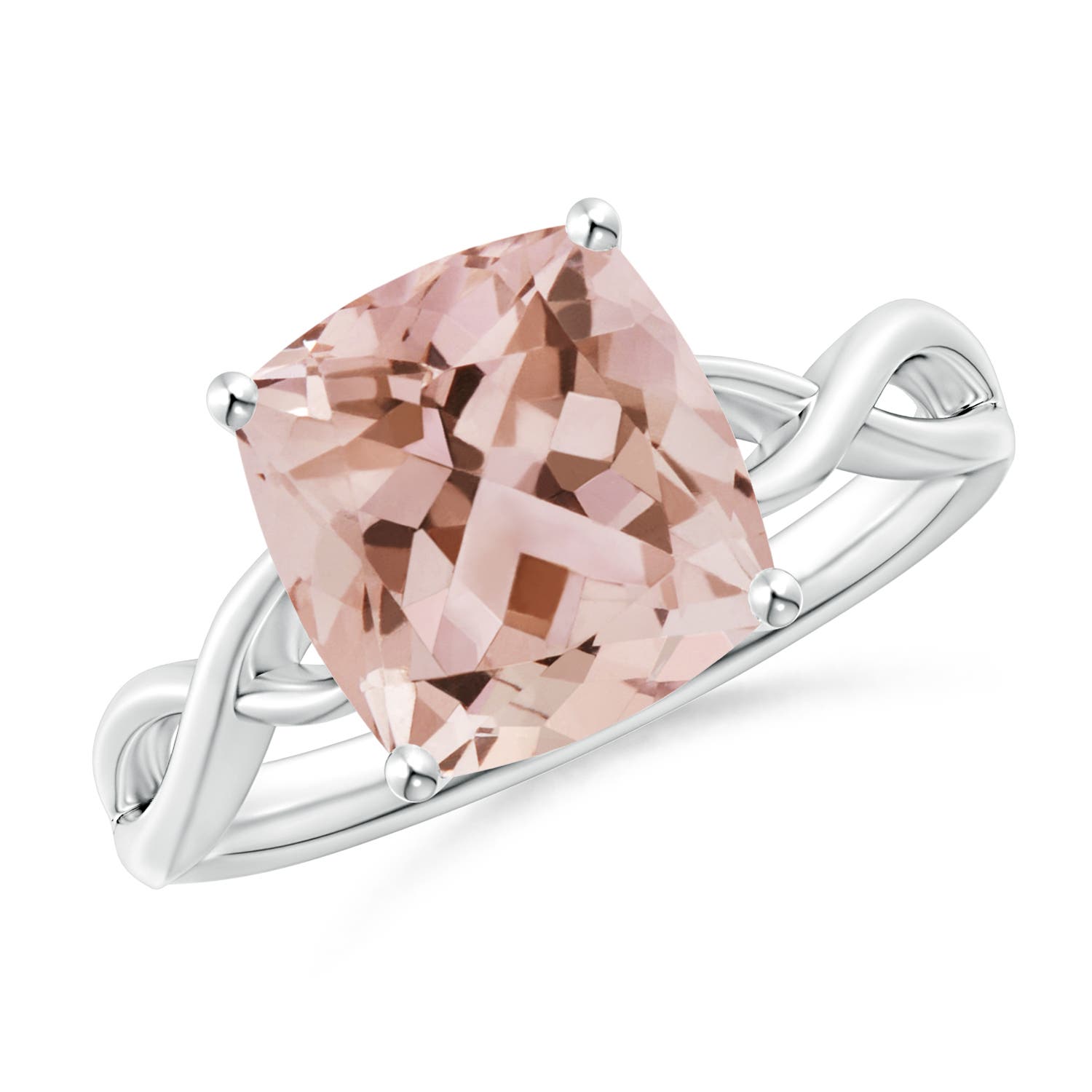 AAA - Morganite / 2.7 CT / 14 KT White Gold