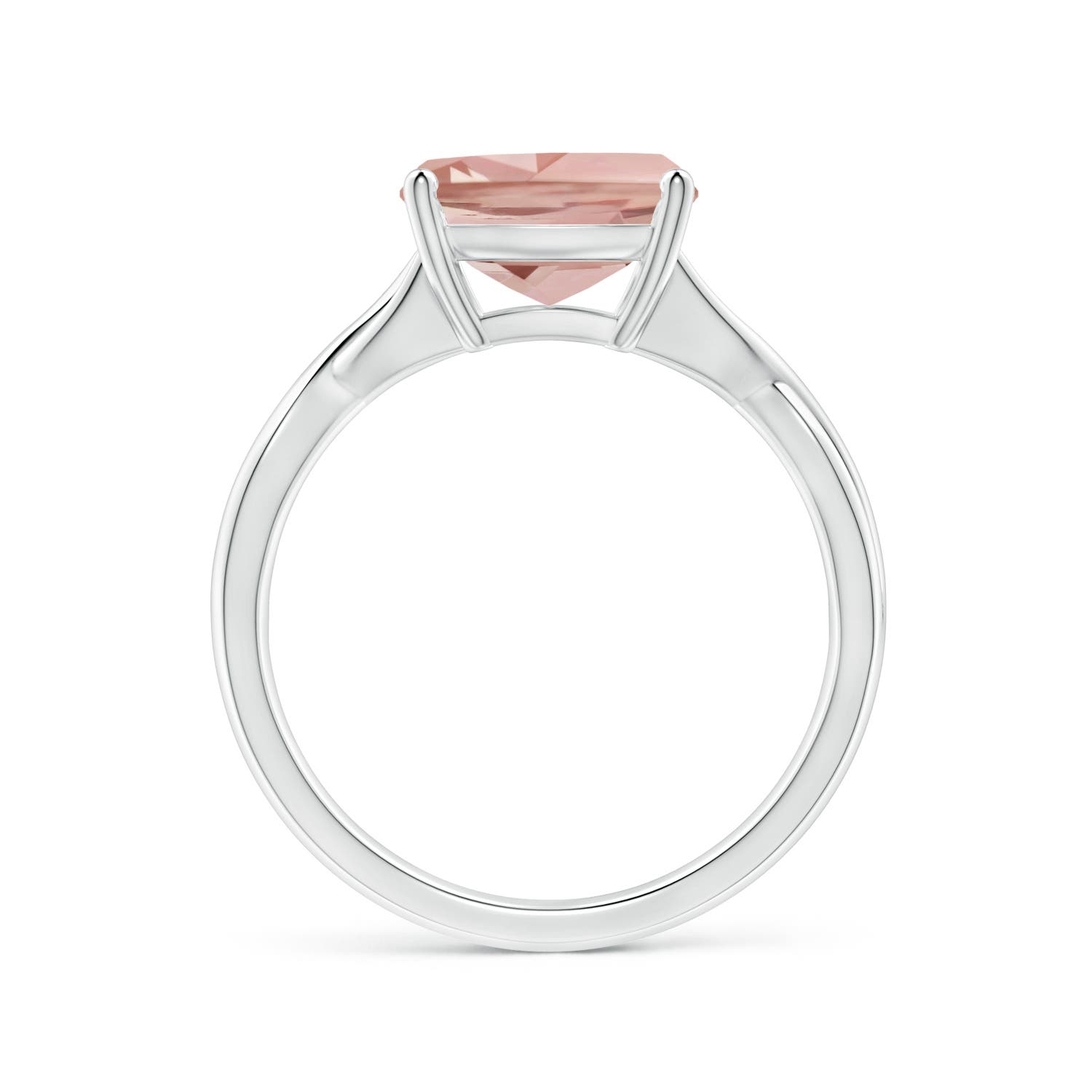 AAAA - Morganite / 2.7 CT / 14 KT White Gold