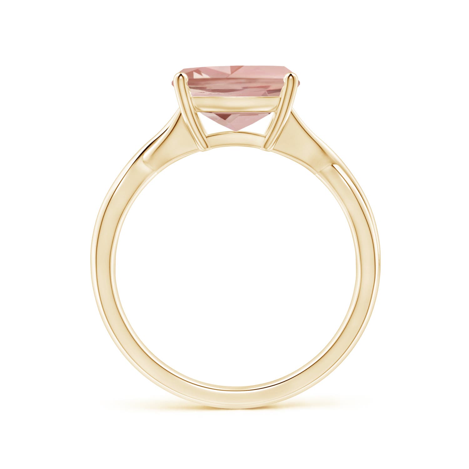 AAAA - Morganite / 2.7 CT / 14 KT Yellow Gold