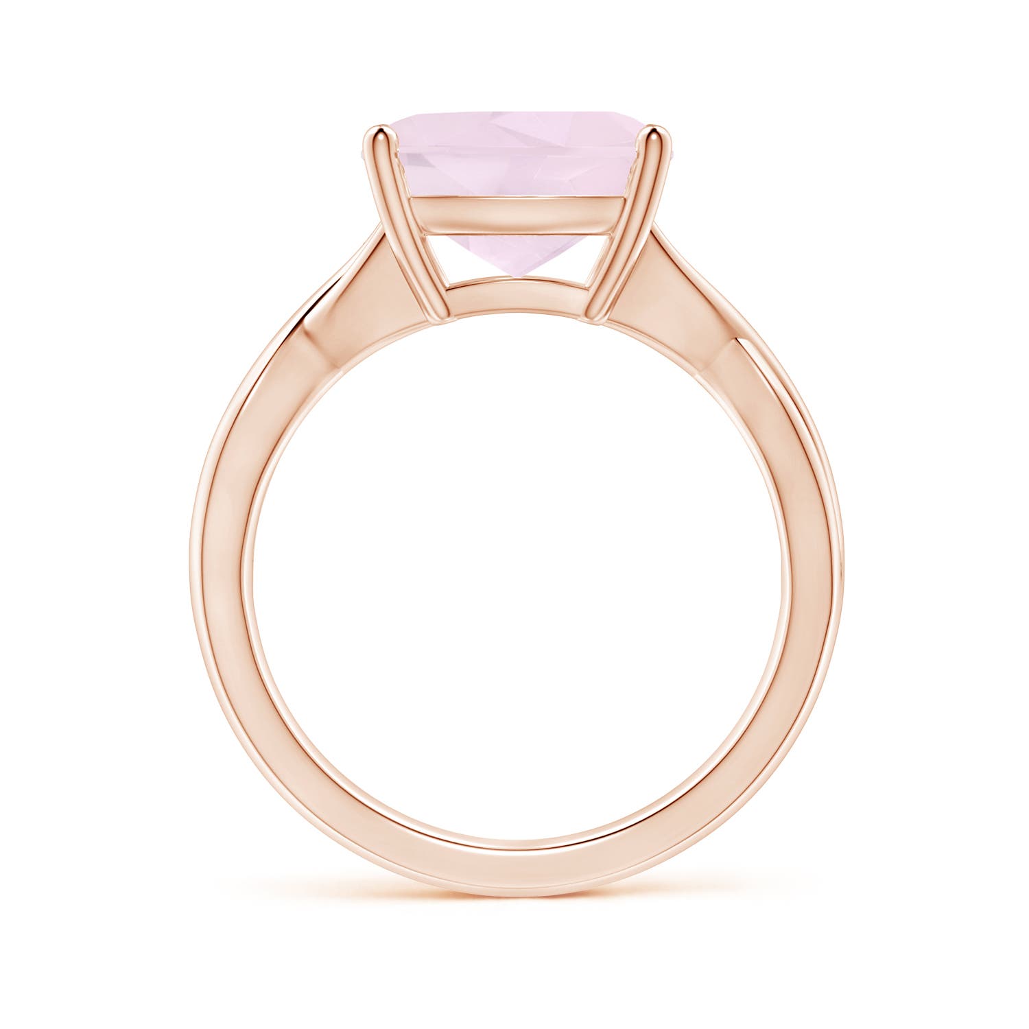 A - Rose Quartz / 3.42 CT / 14 KT Rose Gold