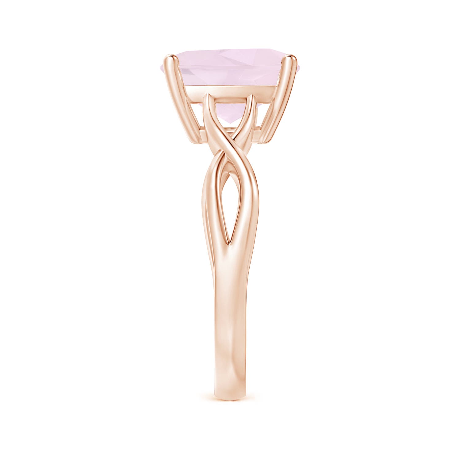 A - Rose Quartz / 3.42 CT / 14 KT Rose Gold