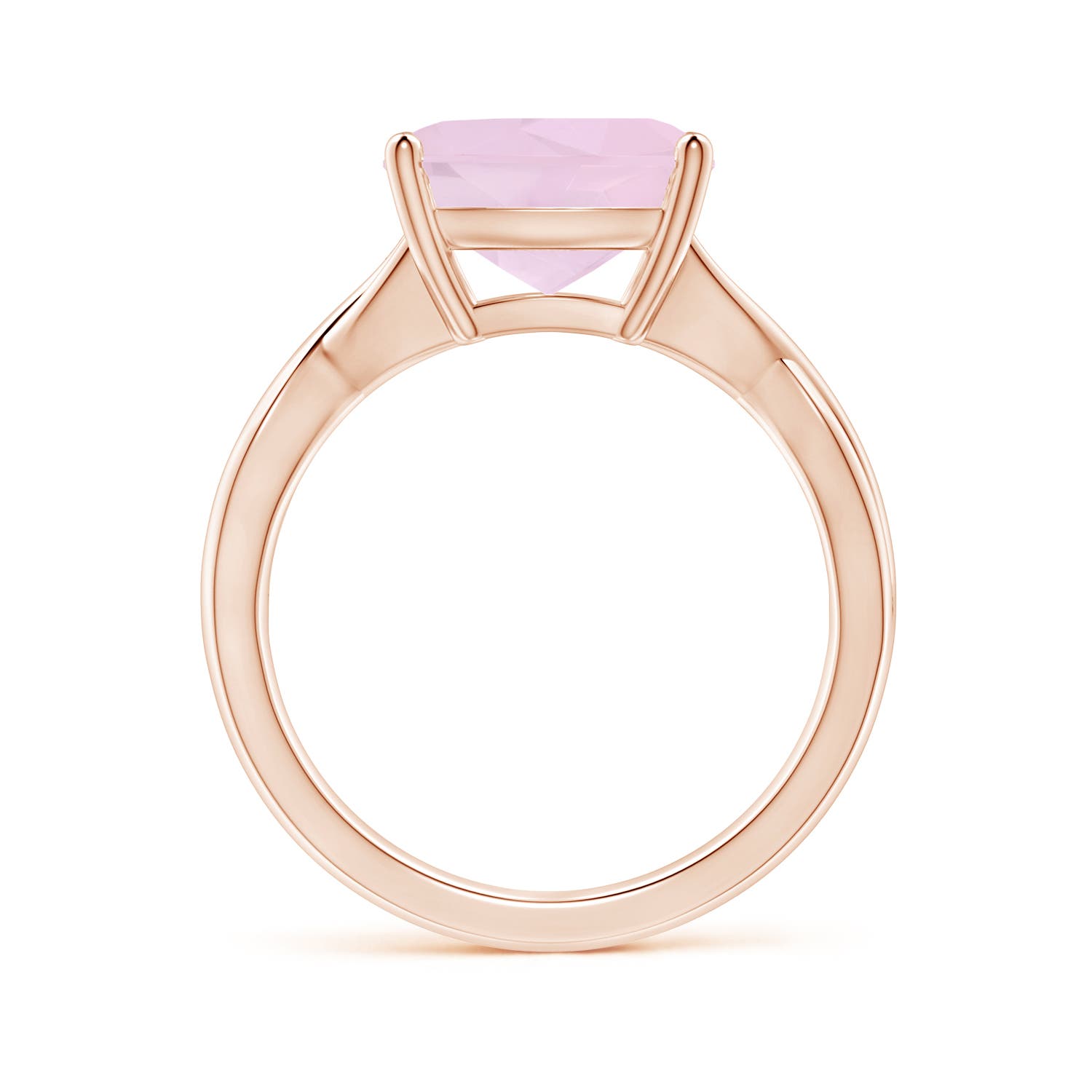 AA - Rose Quartz / 3.42 CT / 14 KT Rose Gold