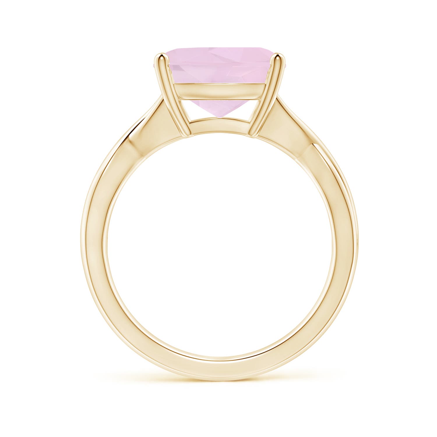 AA - Rose Quartz / 3.42 CT / 14 KT Yellow Gold