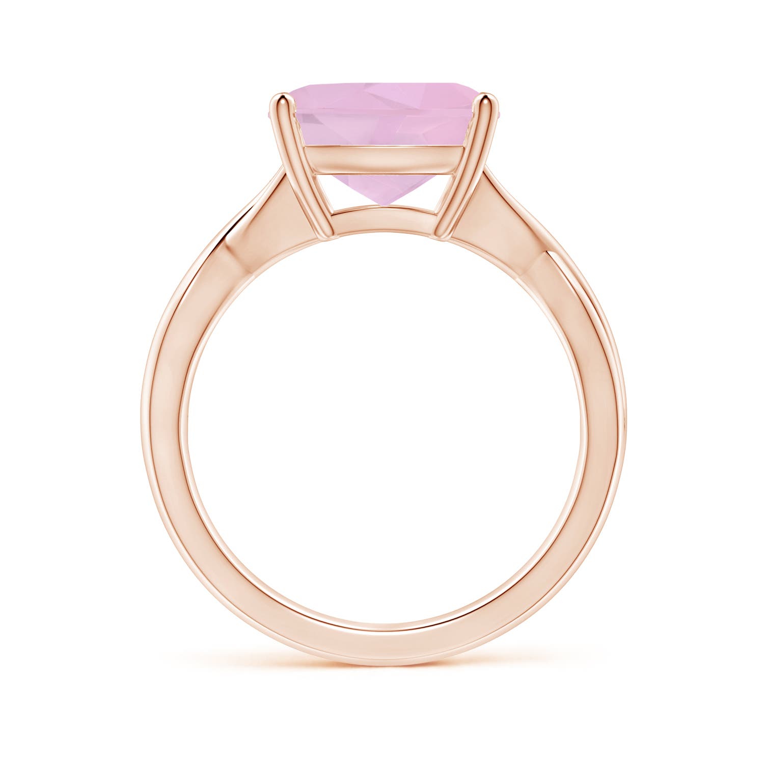 AAAA - Rose Quartz / 3.42 CT / 14 KT Rose Gold