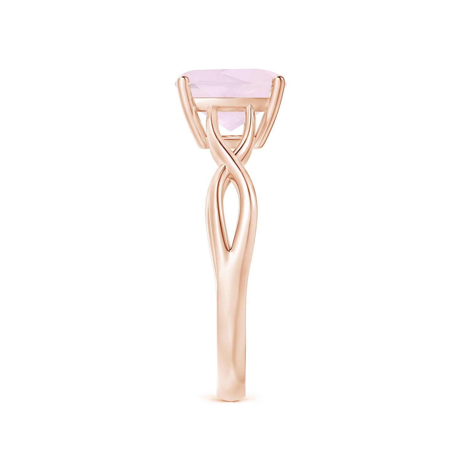 A - Rose Quartz / 1.9 CT / 14 KT Rose Gold