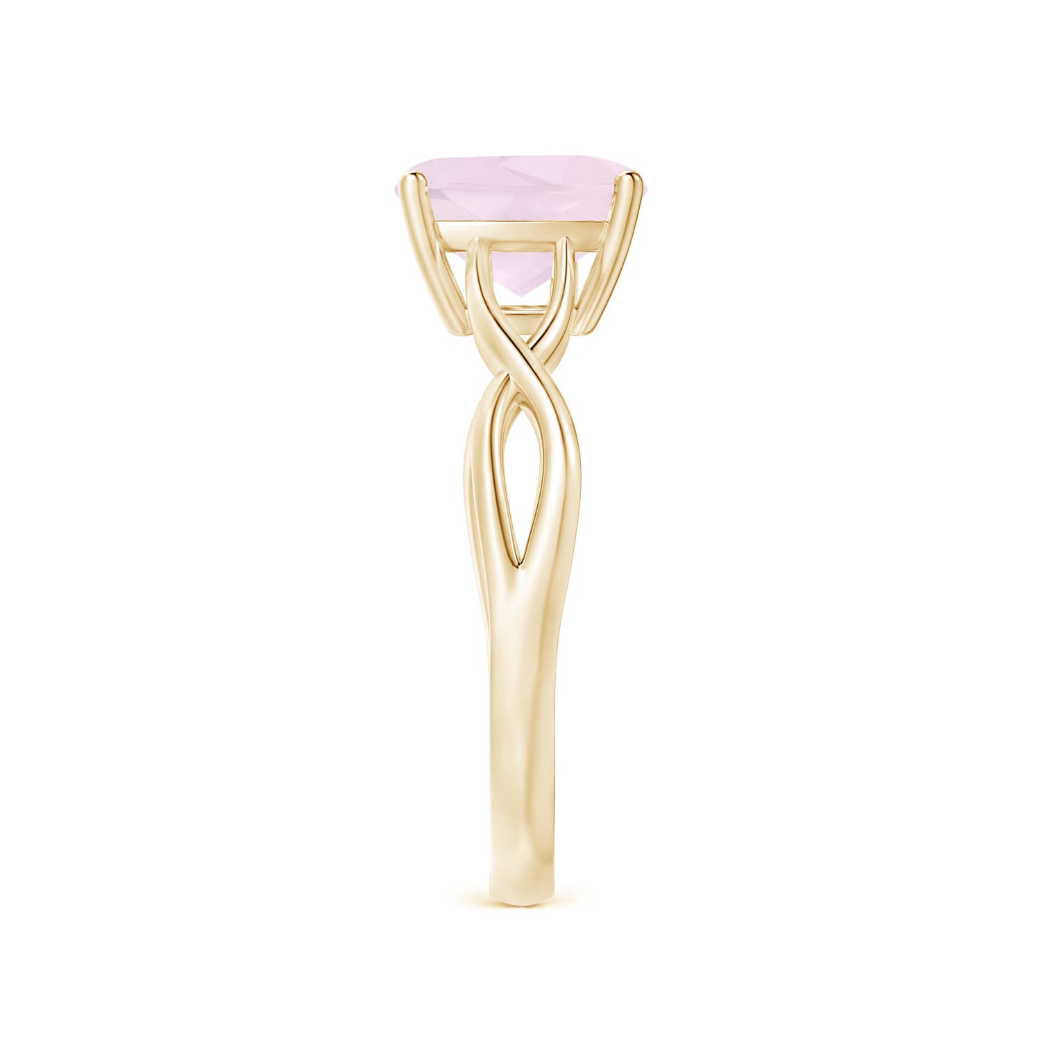 A - Rose Quartz / 1.9 CT / 14 KT Yellow Gold