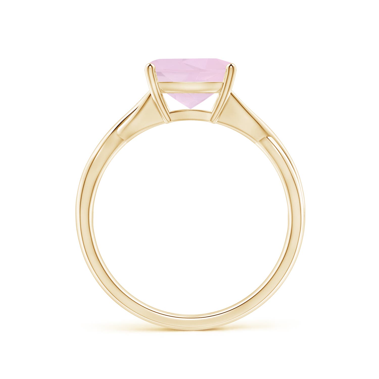 AA - Rose Quartz / 1.9 CT / 14 KT Yellow Gold