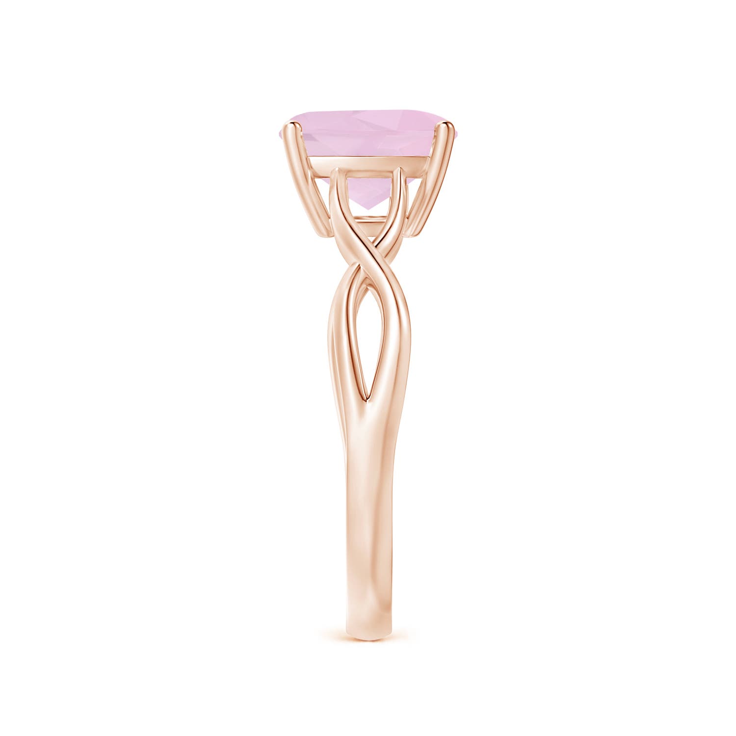 AAA - Rose Quartz / 1.9 CT / 14 KT Rose Gold