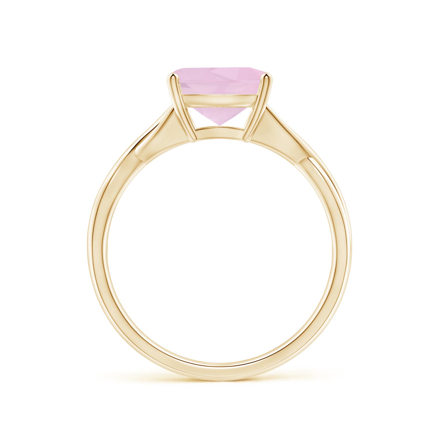 AAA - Rose Quartz / 1.9 CT / 14 KT Yellow Gold