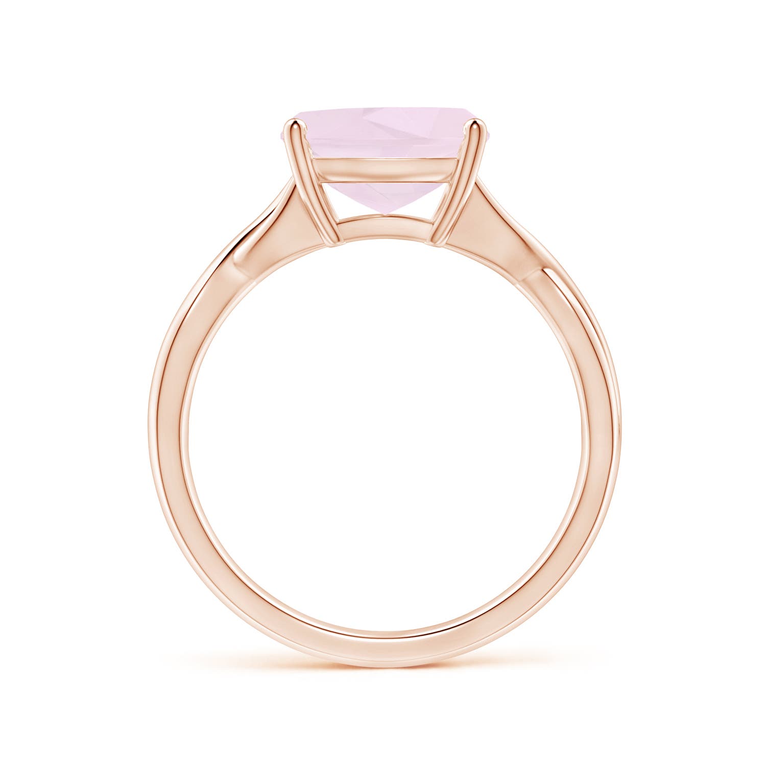 A - Rose Quartz / 2.85 CT / 14 KT Rose Gold