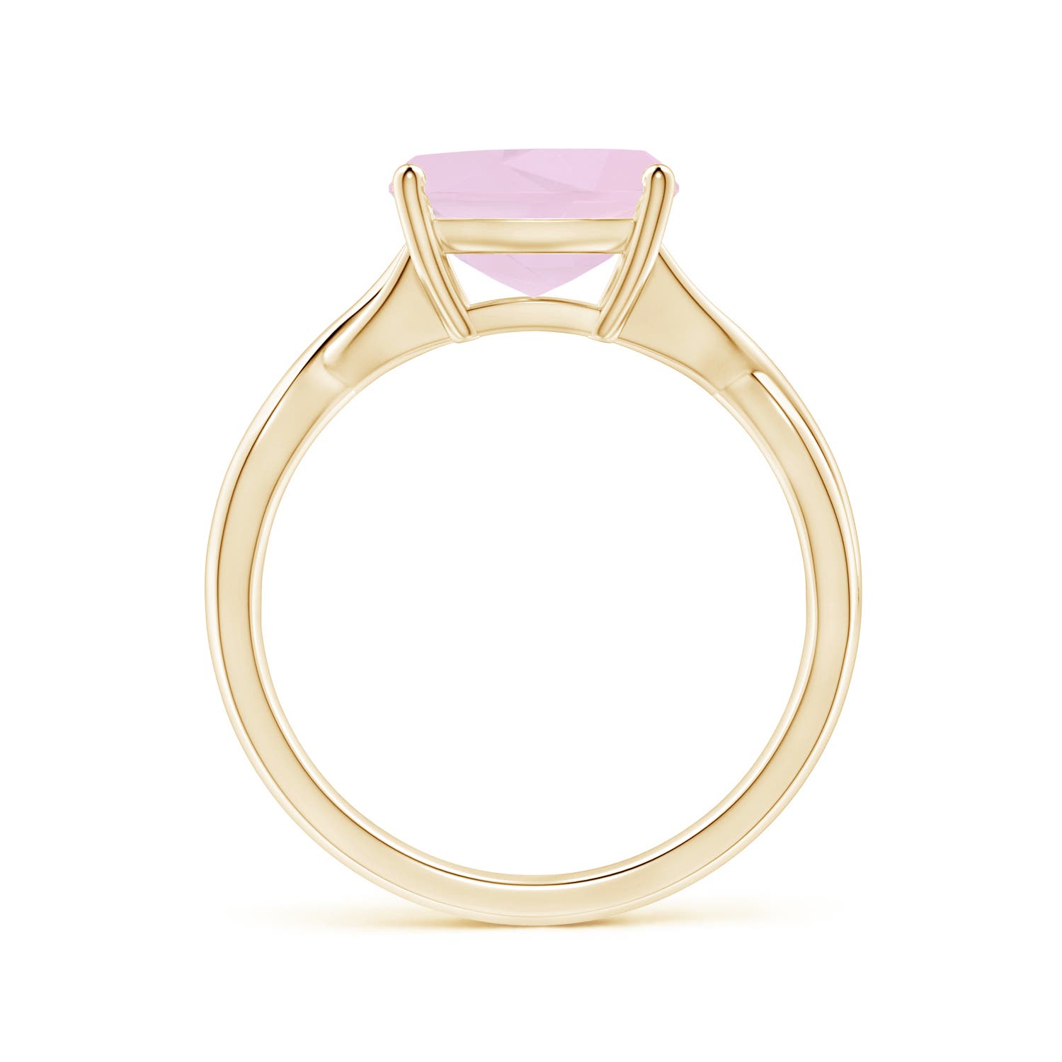 AA - Rose Quartz / 2.85 CT / 14 KT Yellow Gold