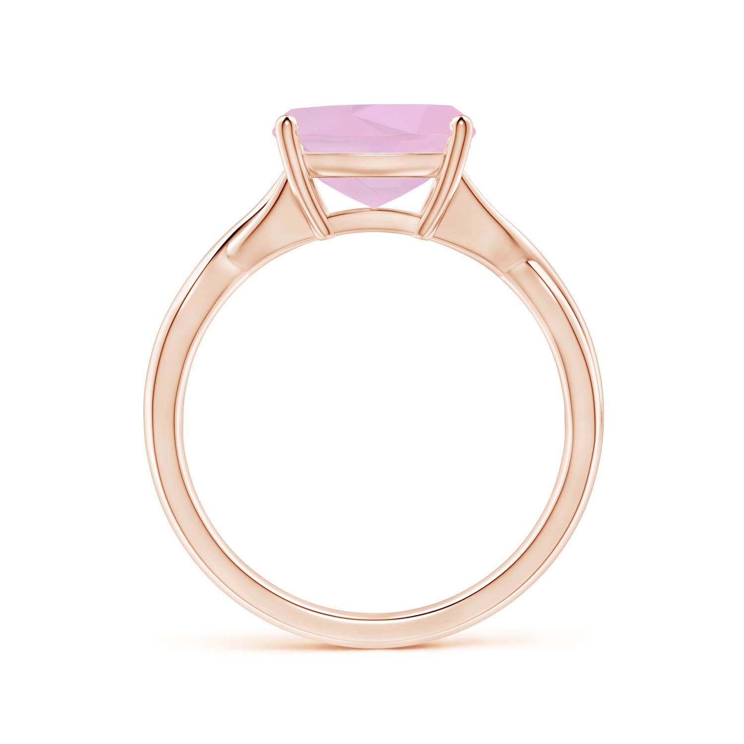 AAAA - Rose Quartz / 2.85 CT / 14 KT Rose Gold