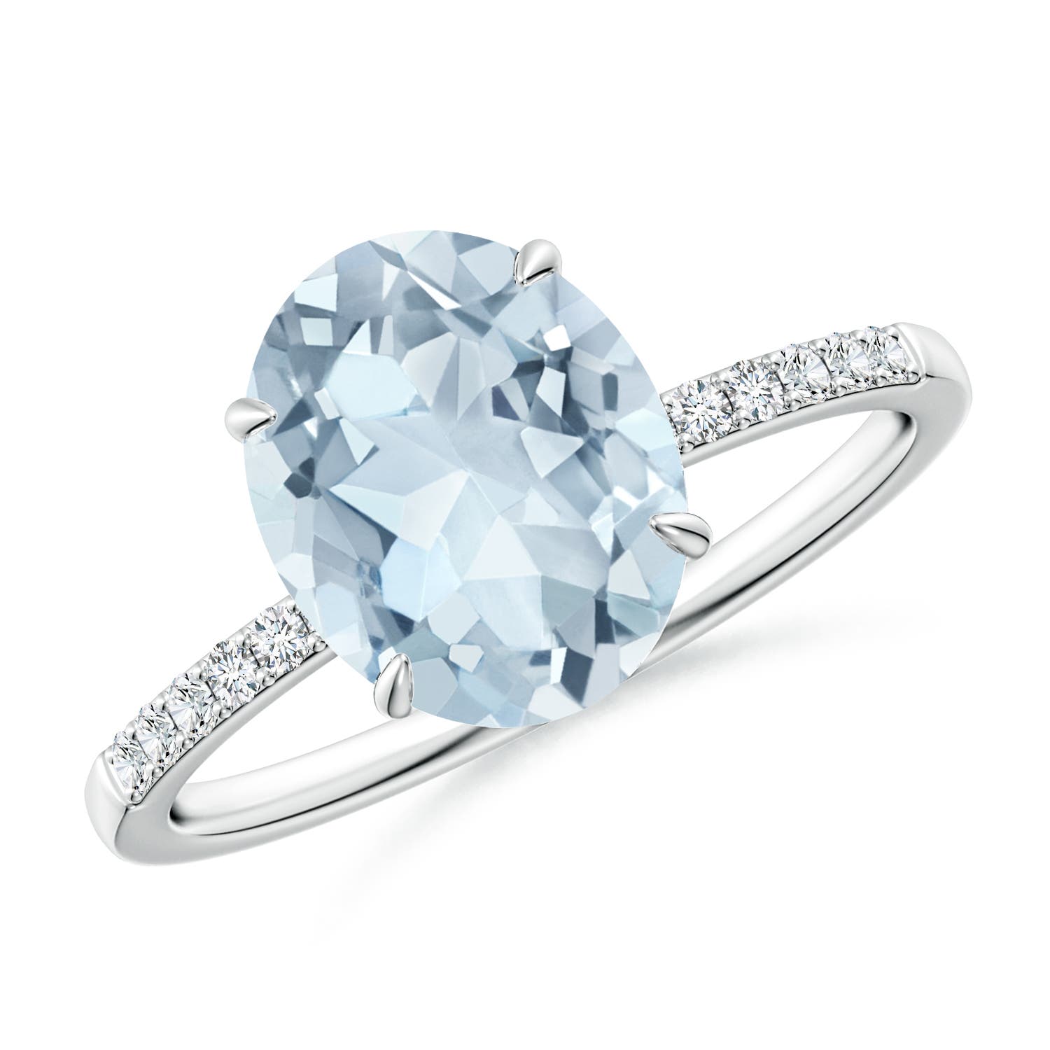 A - Aquamarine / 2.34 CT / 14 KT White Gold