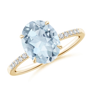 Oval A Aquamarine