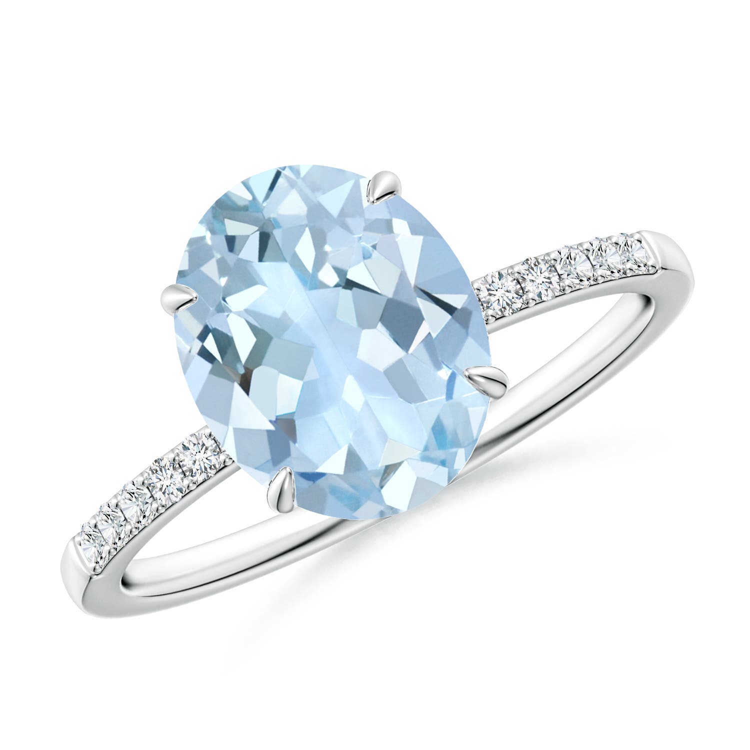 AA - Aquamarine / 2.34 CT / 14 KT White Gold