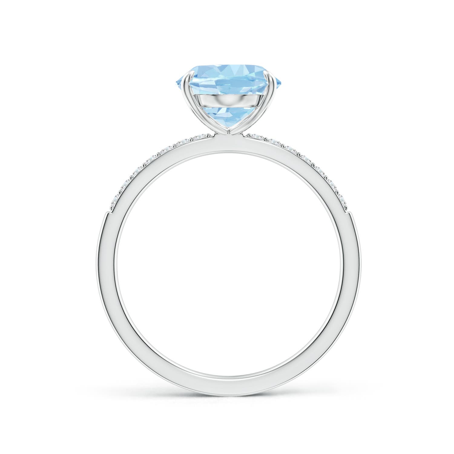 AAA - Aquamarine / 2.34 CT / 14 KT White Gold