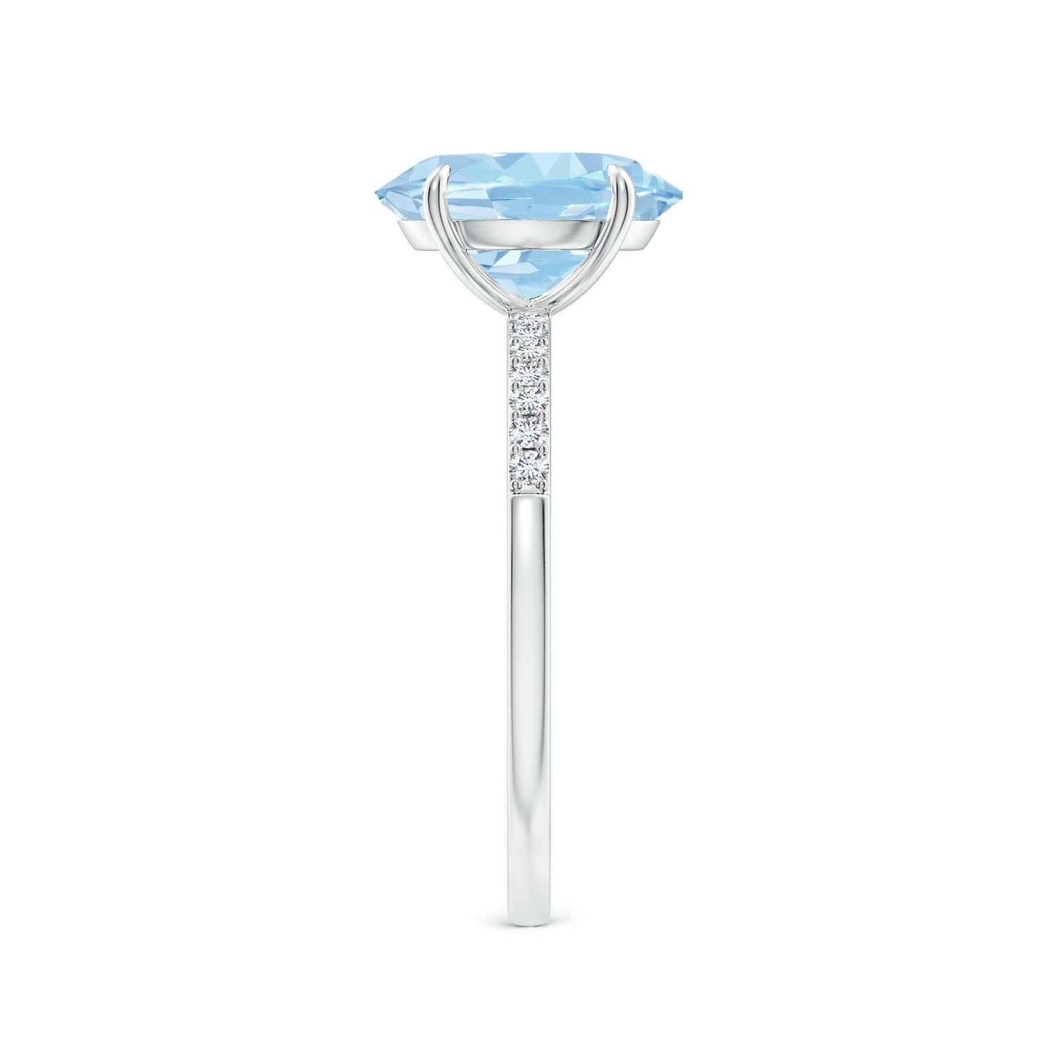 AAA - Aquamarine / 2.34 CT / 14 KT White Gold