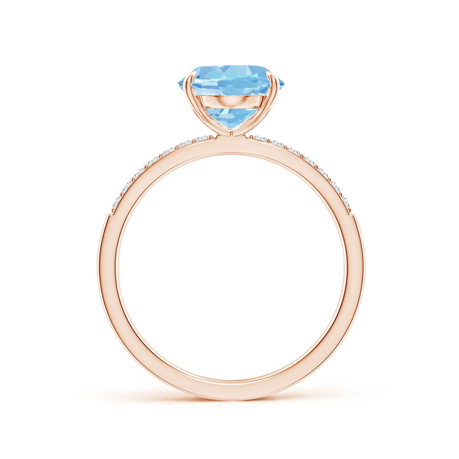 AAAA - Aquamarine / 2.34 CT / 14 KT Rose Gold