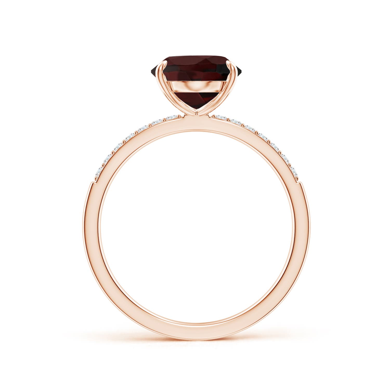 A - Garnet / 3.09 CT / 14 KT Rose Gold