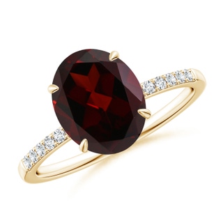 Oval A Garnet