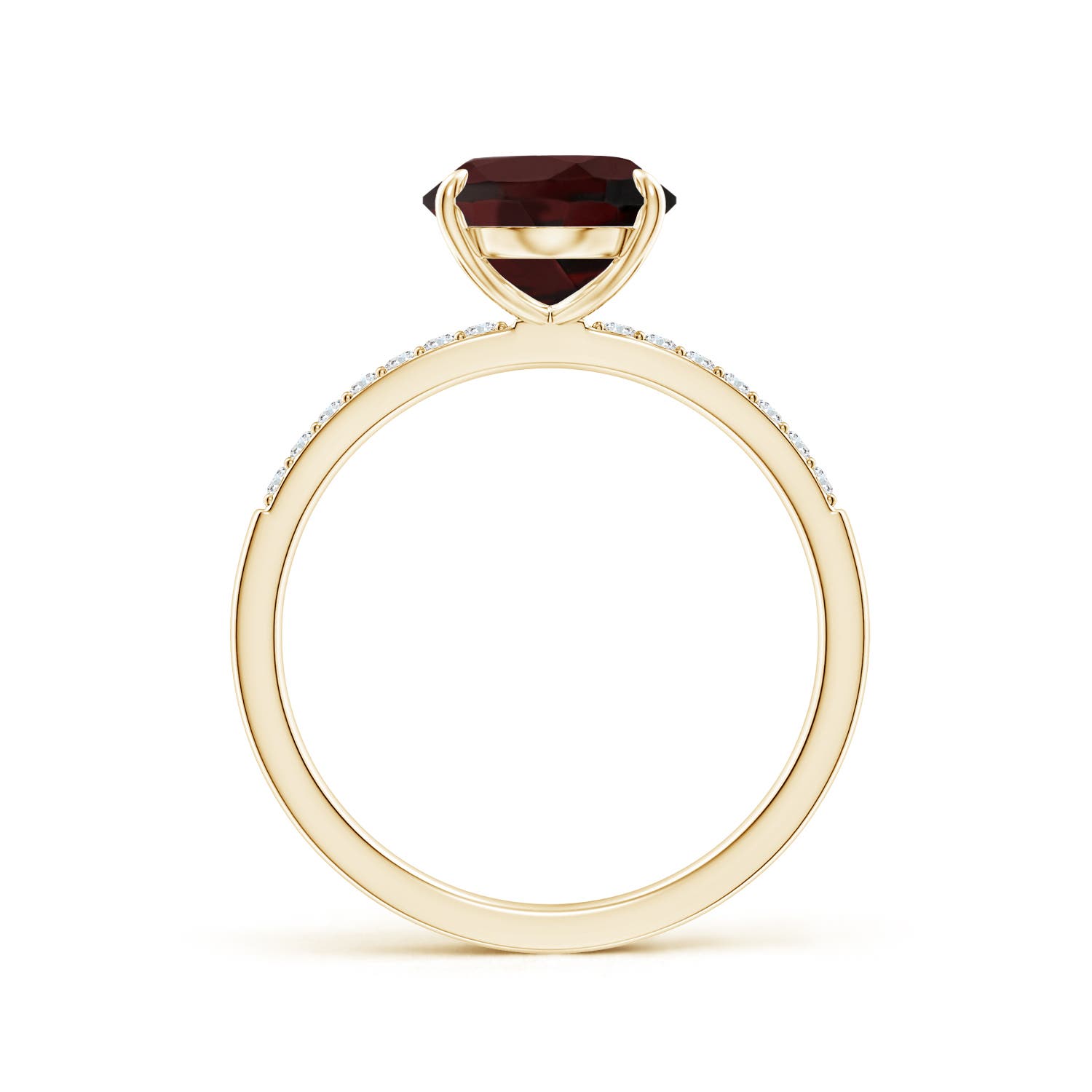 A - Garnet / 3.09 CT / 14 KT Yellow Gold