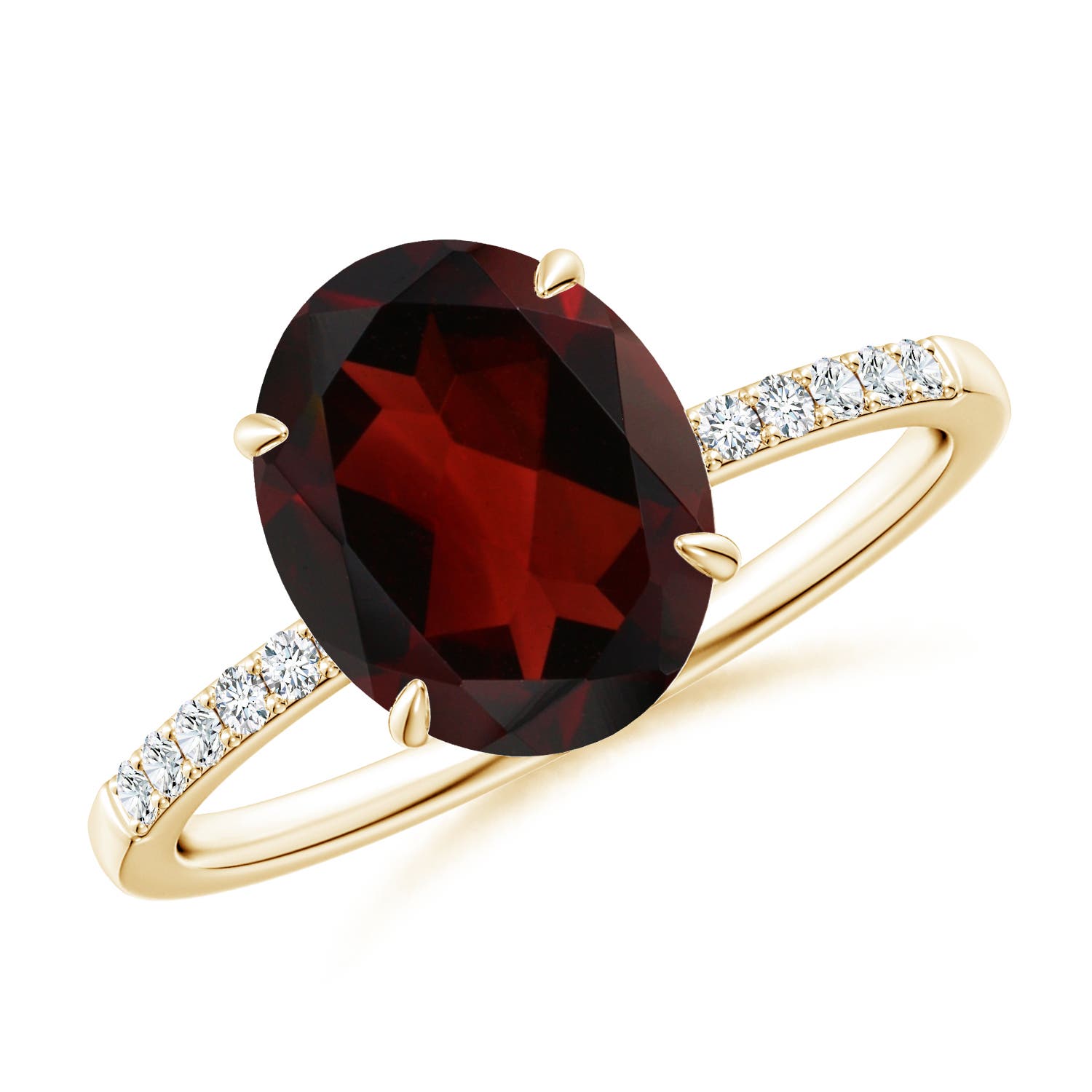 AA - Garnet / 3.09 CT / 14 KT Yellow Gold