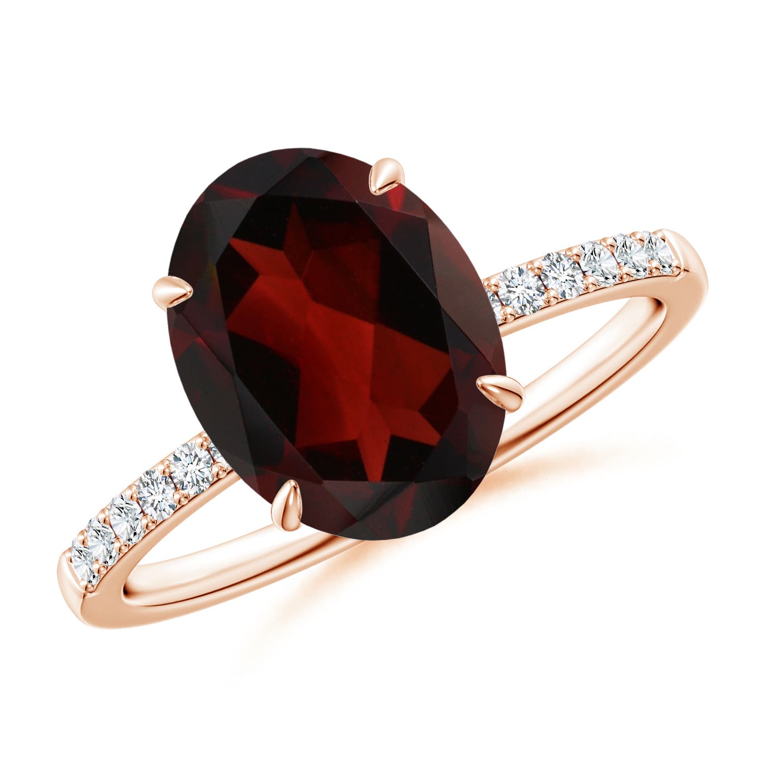 AA - Garnet / 4.37 CT / 14 KT Rose Gold