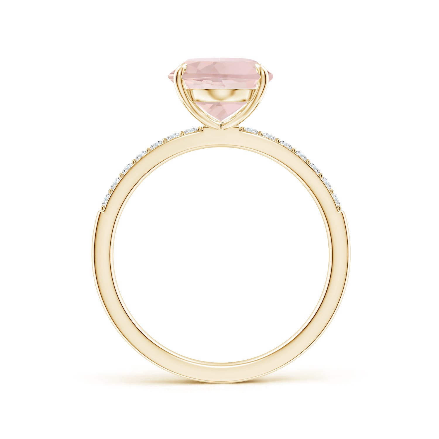 A - Morganite / 3.62 CT / 14 KT Yellow Gold