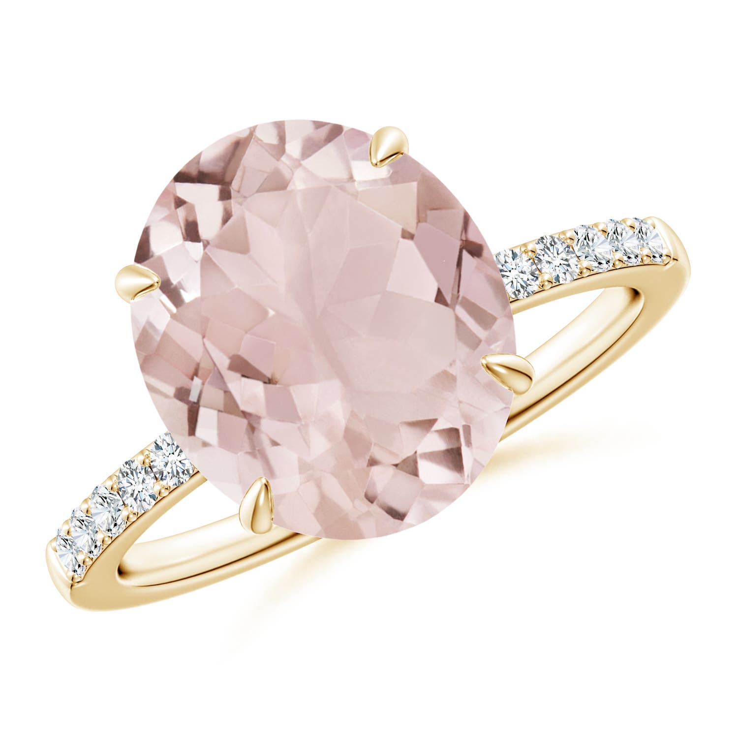 A - Morganite / 4.85 CT / 14 KT Yellow Gold