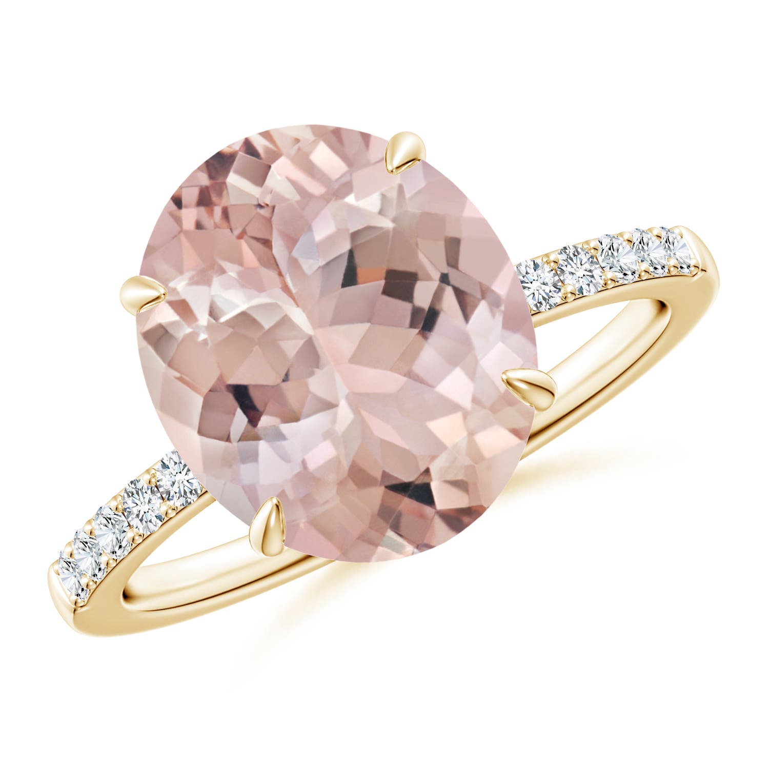 AA - Morganite / 4.85 CT / 14 KT Yellow Gold