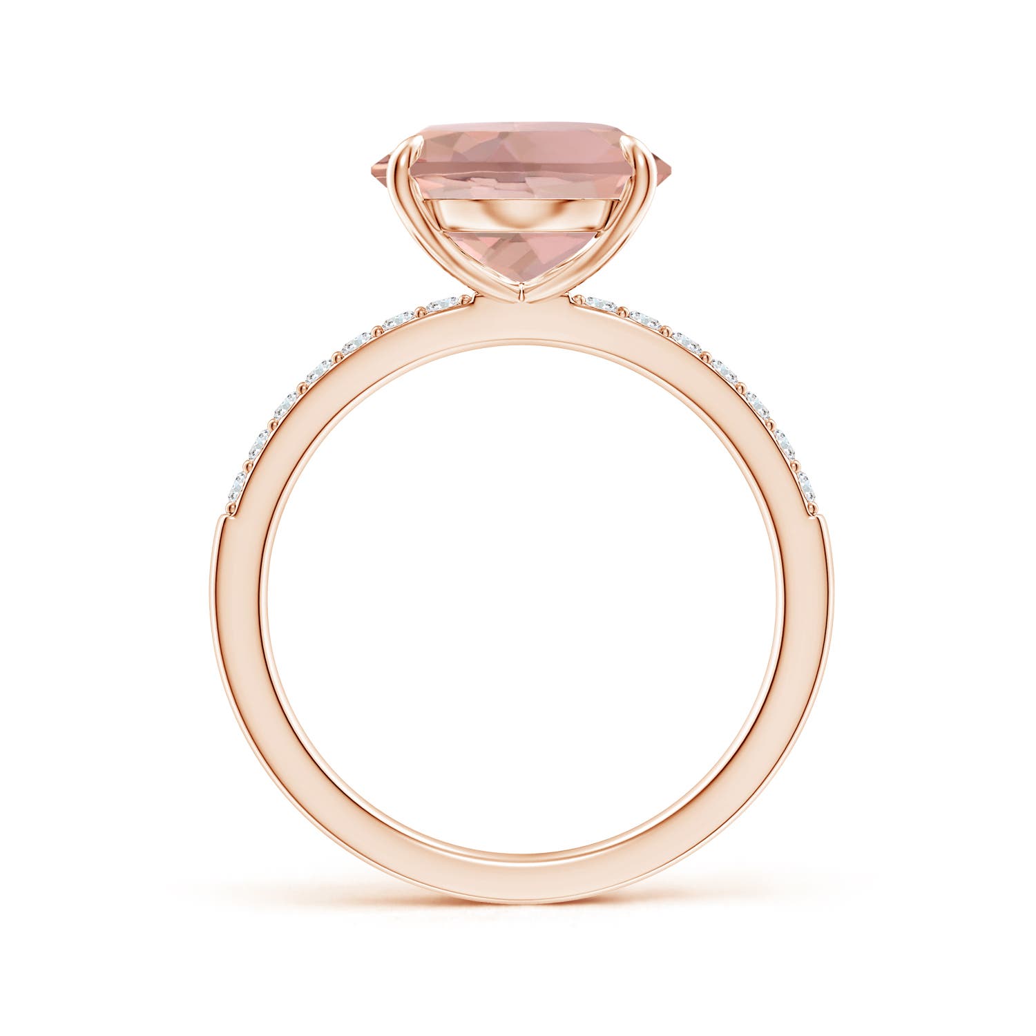 AAAA - Morganite / 4.85 CT / 14 KT Rose Gold