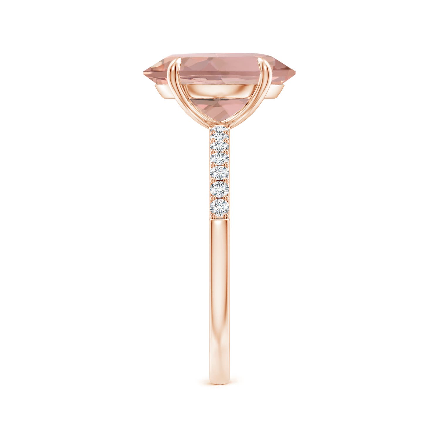 AAAA - Morganite / 4.85 CT / 14 KT Rose Gold